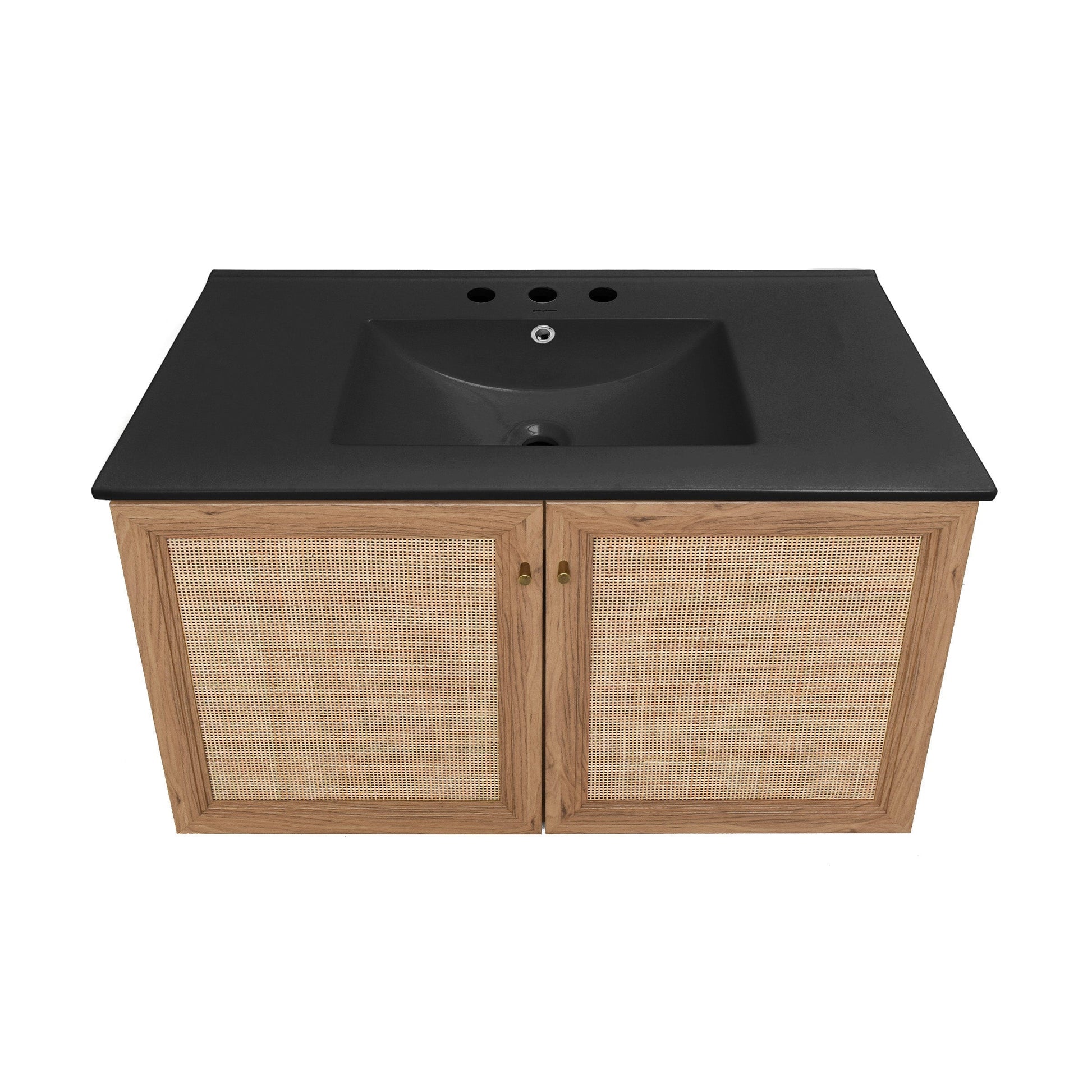 Golden Oak / Matte Black / 3-Hole