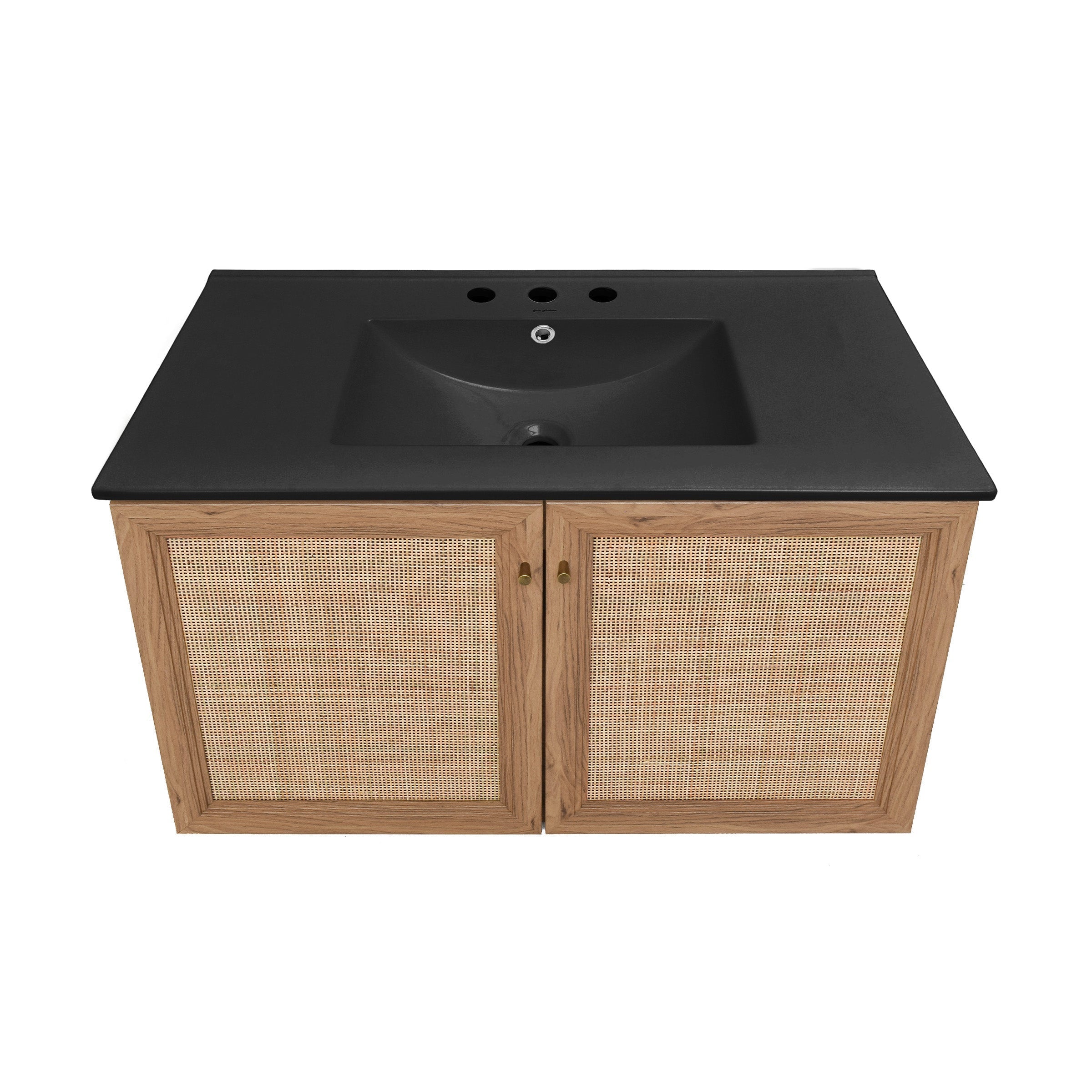 Golden Oak / Matte Black / 3-Hole