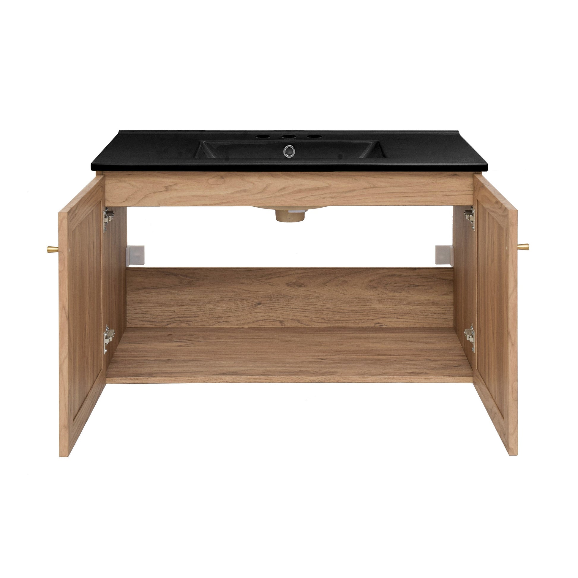Golden Oak / Matte Black / 3-Hole