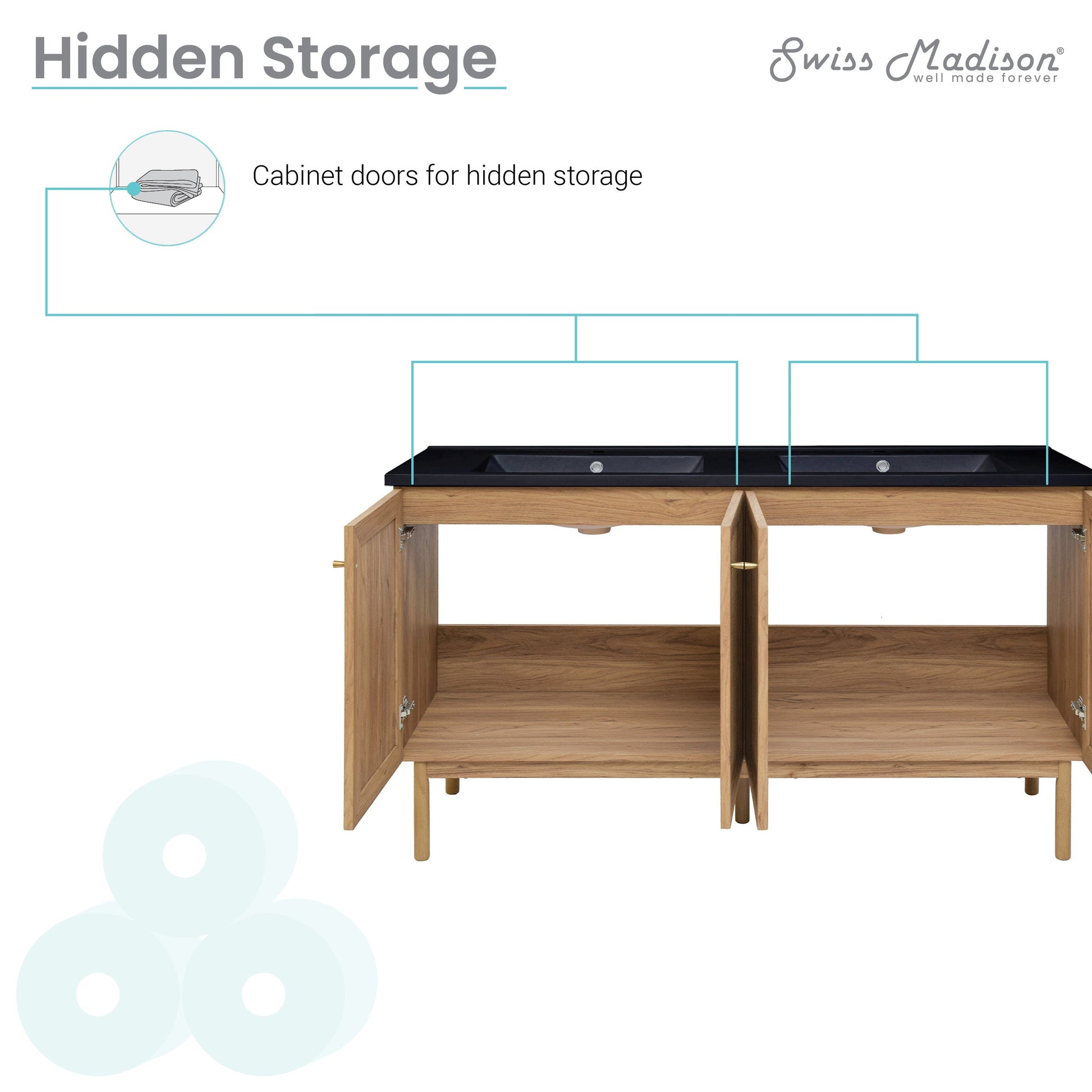 Golden Oak / Matte Black / 1-Hole