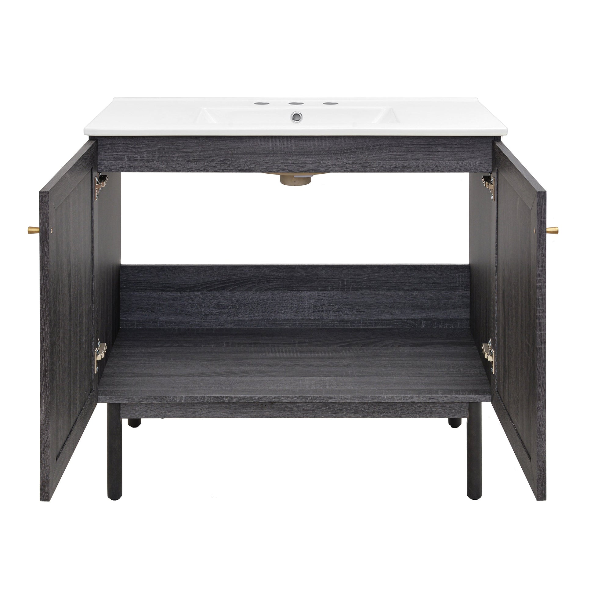 Black Oak / White / 3-Hole