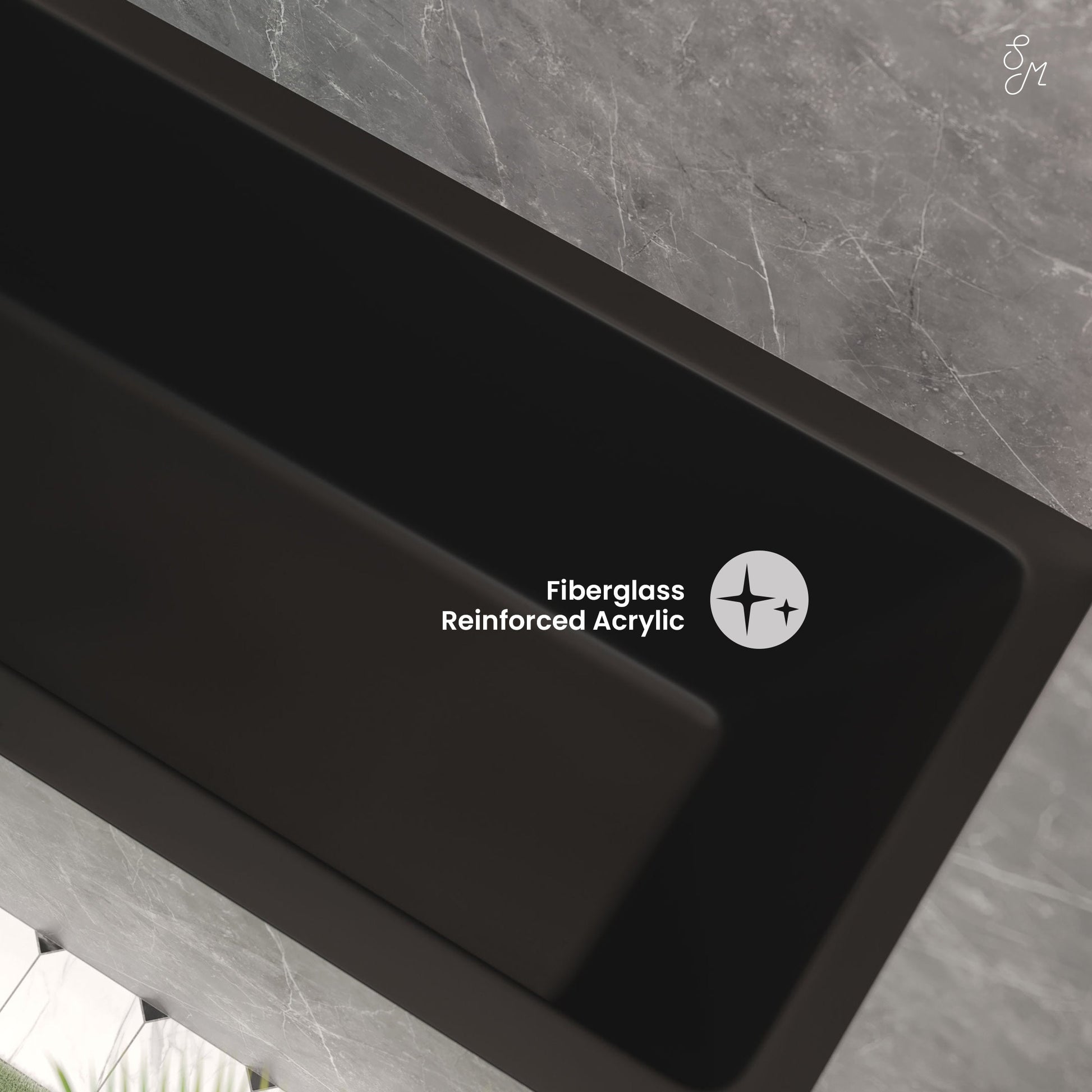 Matte Black / Alcove - No Apron / Left