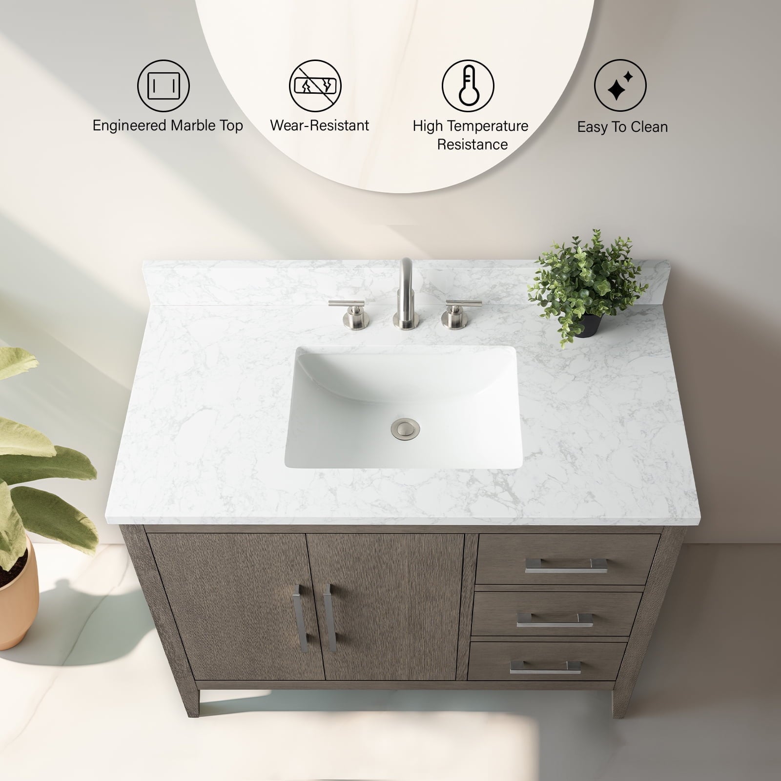Driftwood Gray / Brushed Nickel