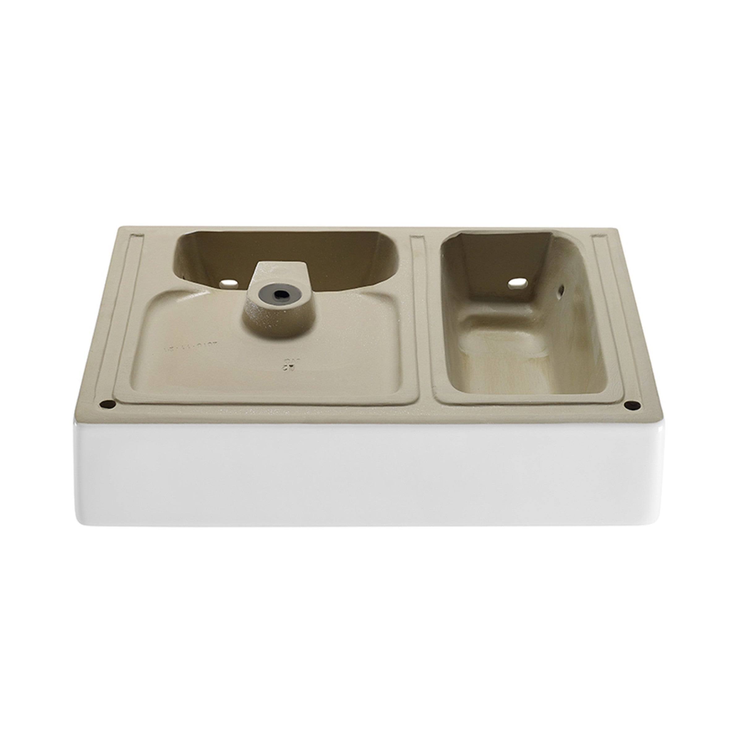 Glossy White / 1-Hole / Right