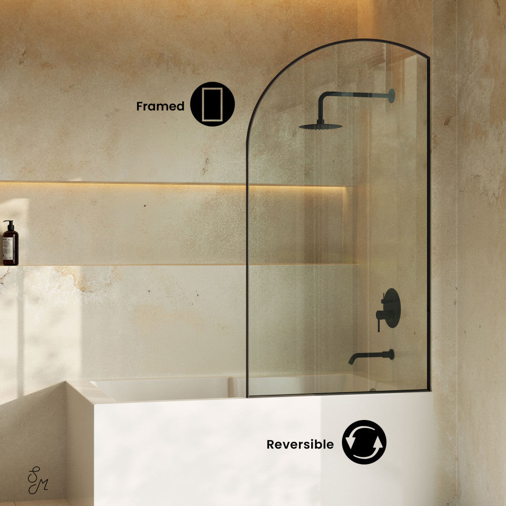 Matte Black / Bathtub Door