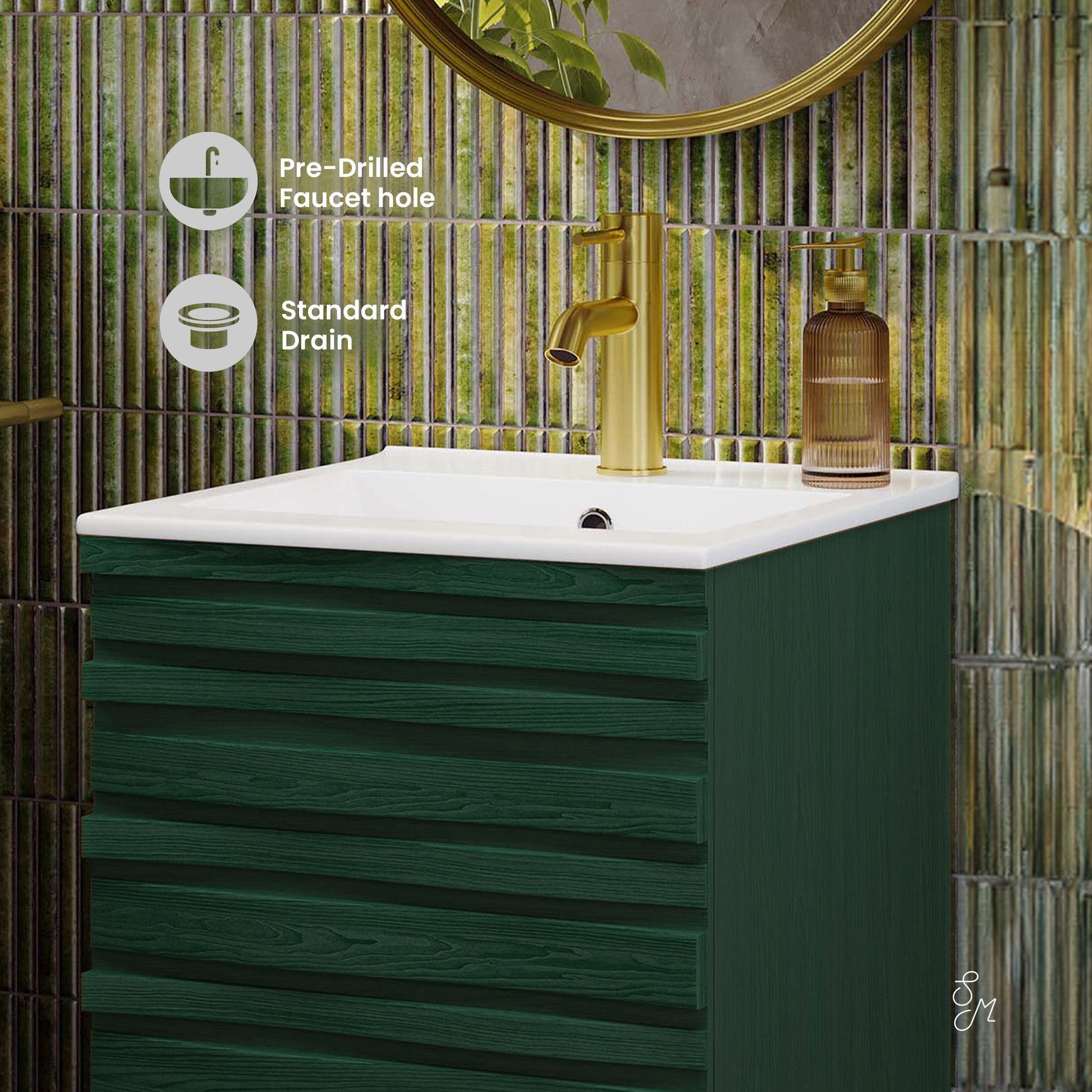 Green Oak / White