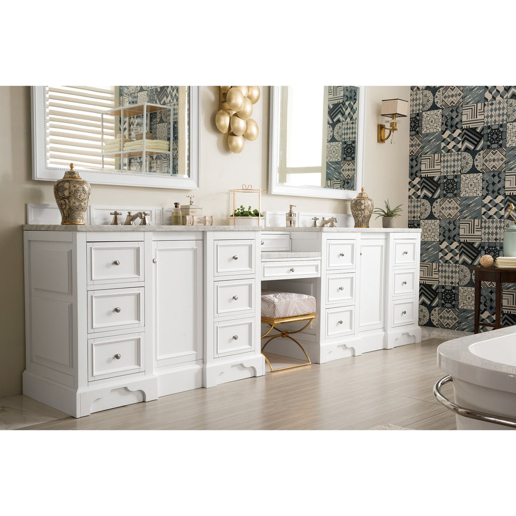 Bright White / Carrara White - 3 Faucet Holes