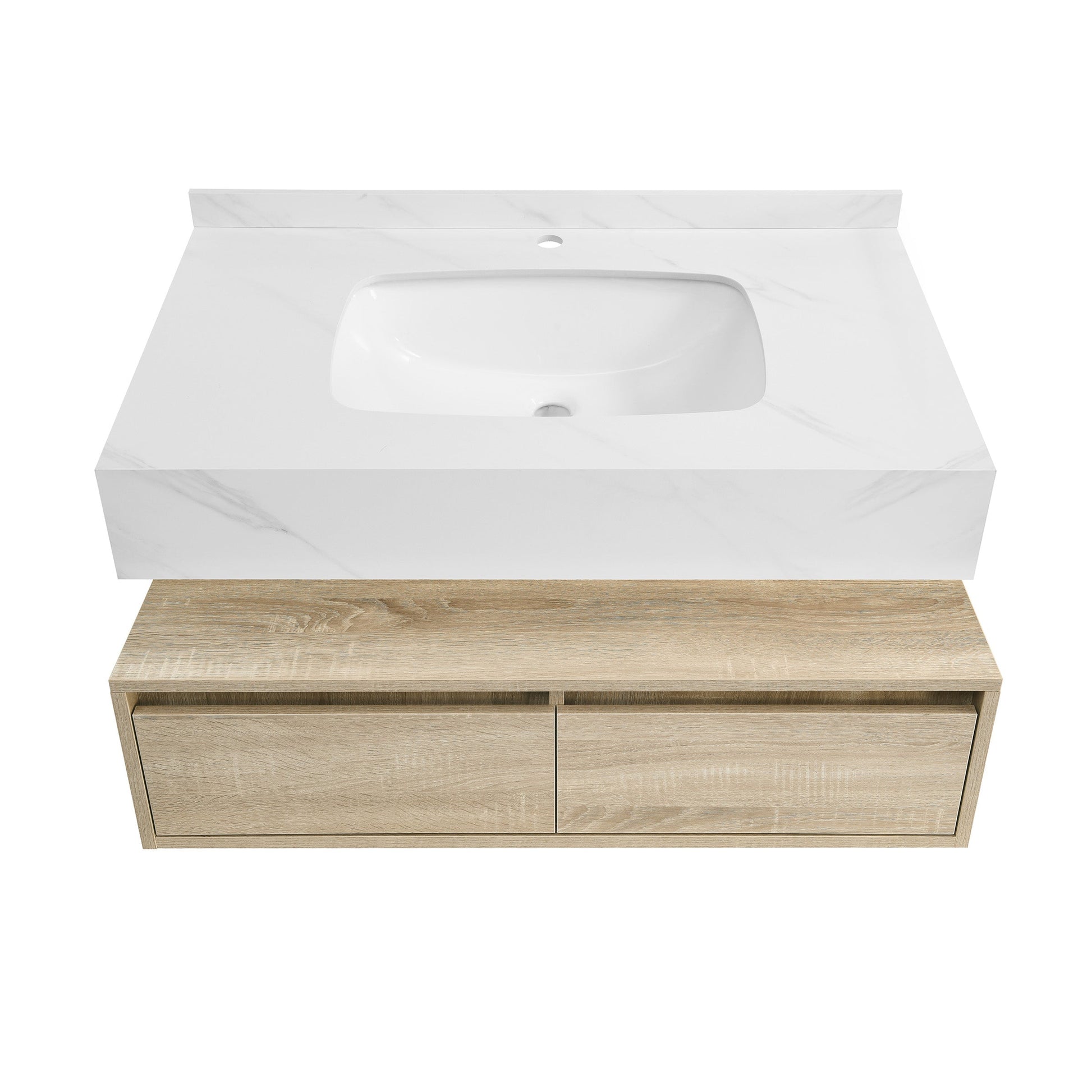 Weathered Oak / 1-Hole