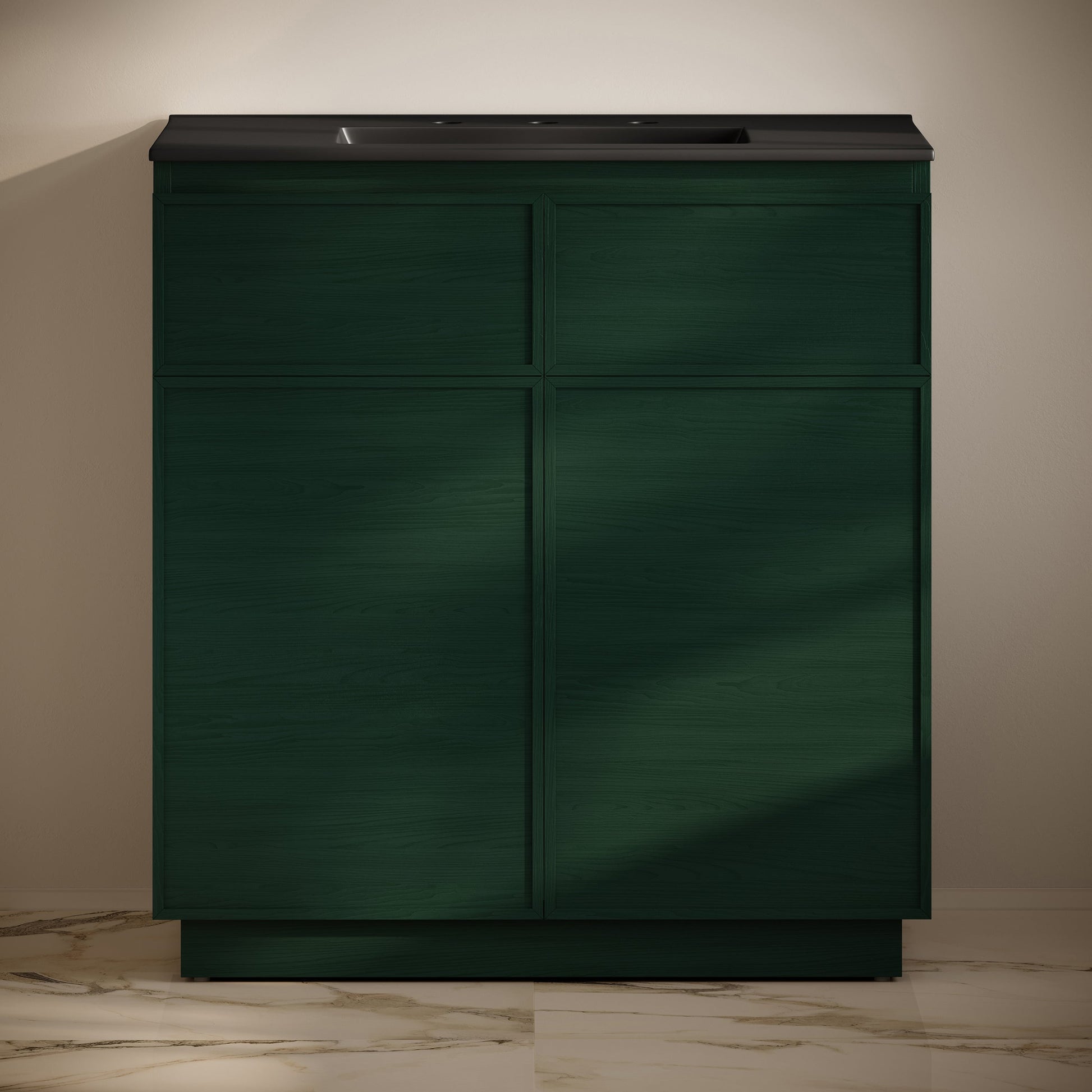 Green Oak / Black / 3-Hole