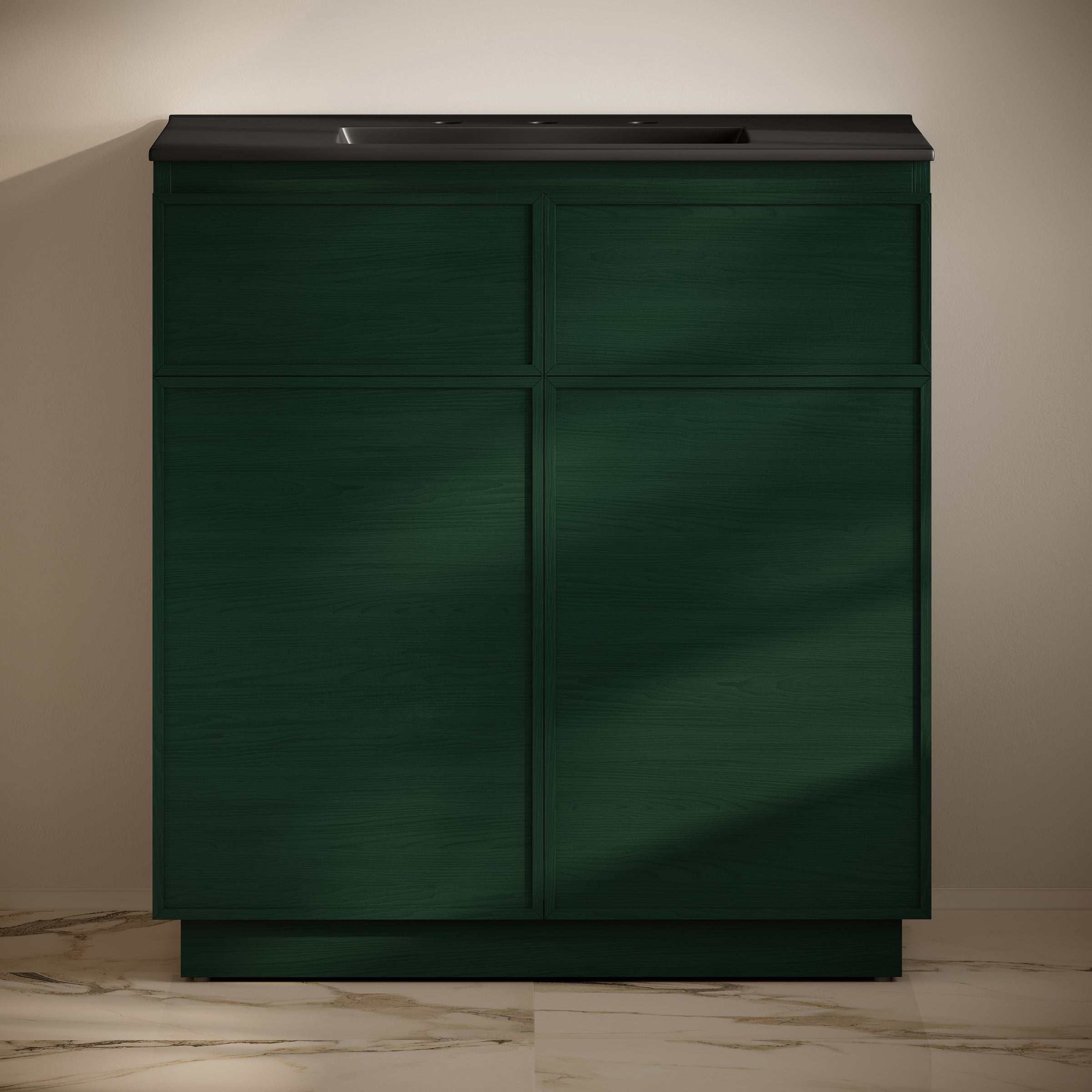 Green Oak / Black / 3-Hole