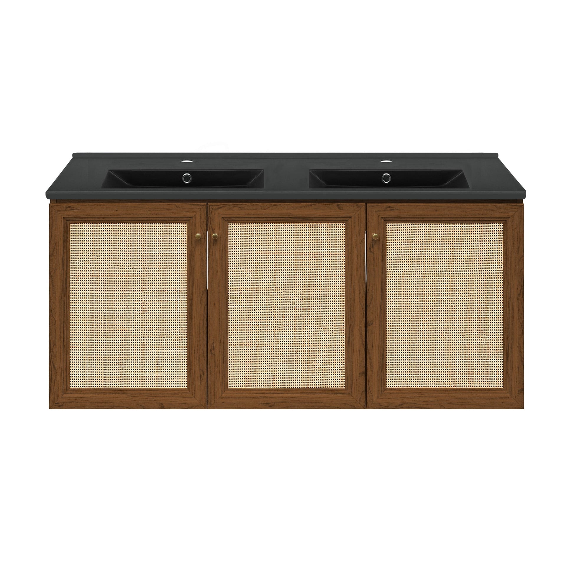 Brown Oak / Black / 1-Hole