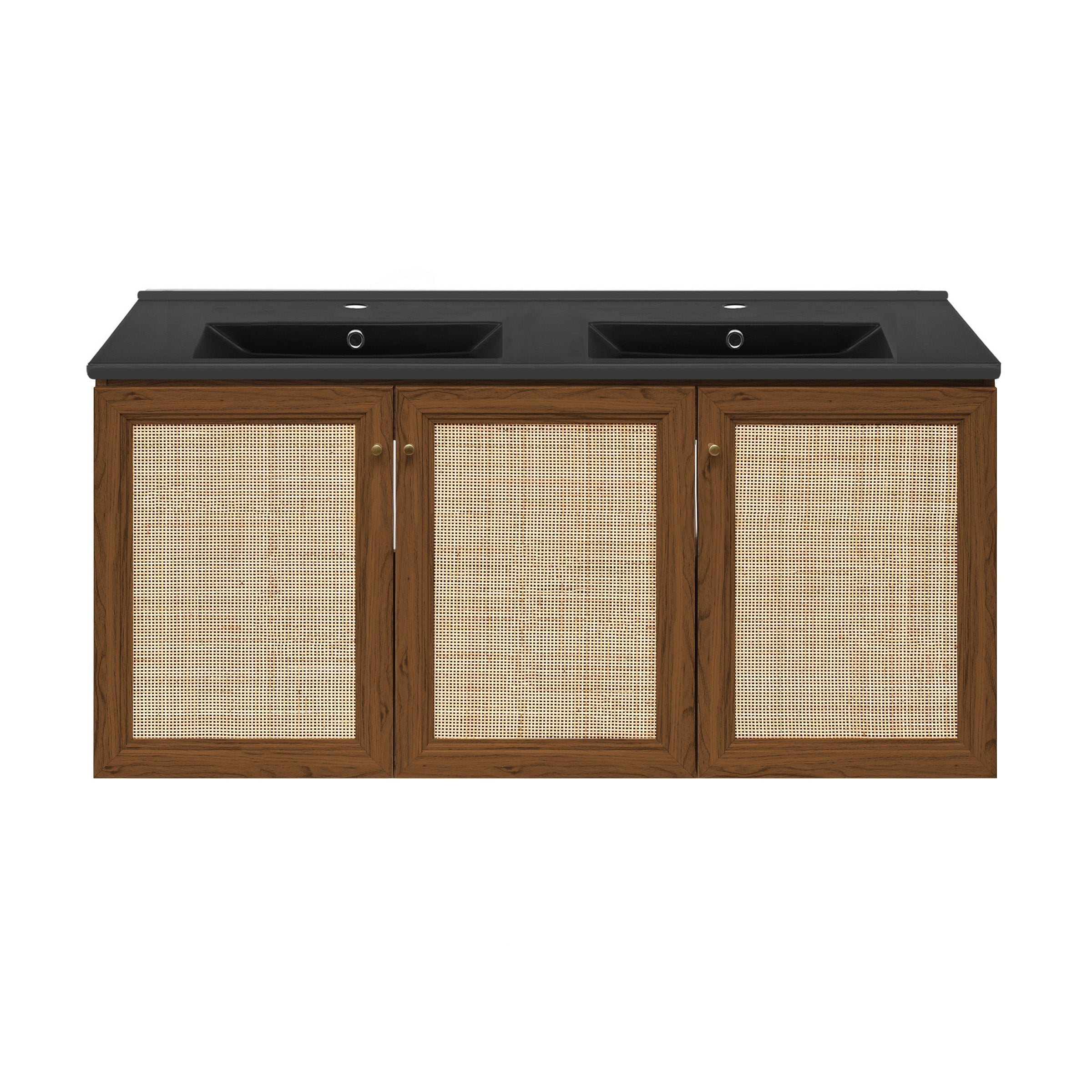 Brown Oak / Black / 1-Hole