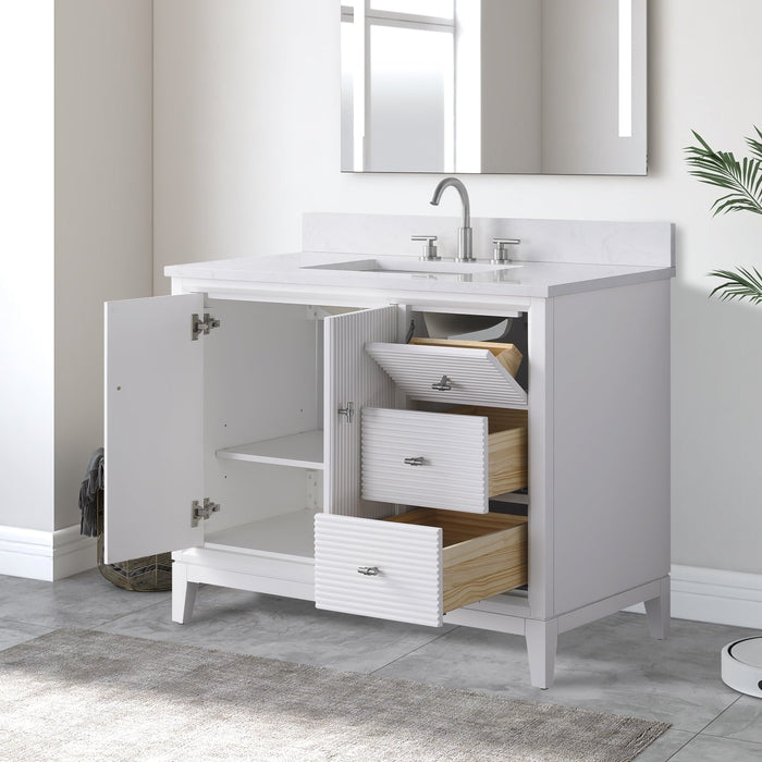 Linear White / Brushed Nickel