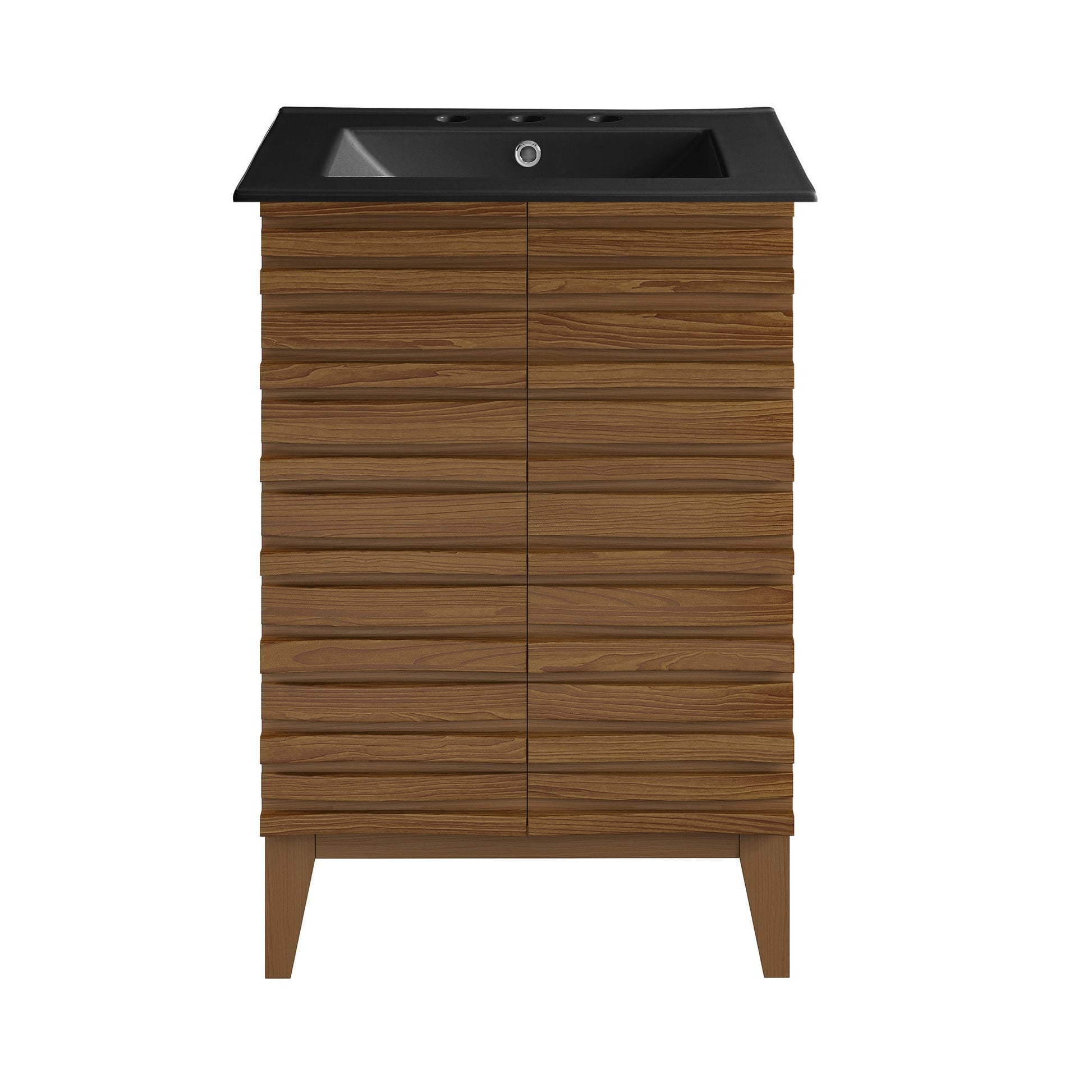 Brown Oak / Matte Black / 3-Hole