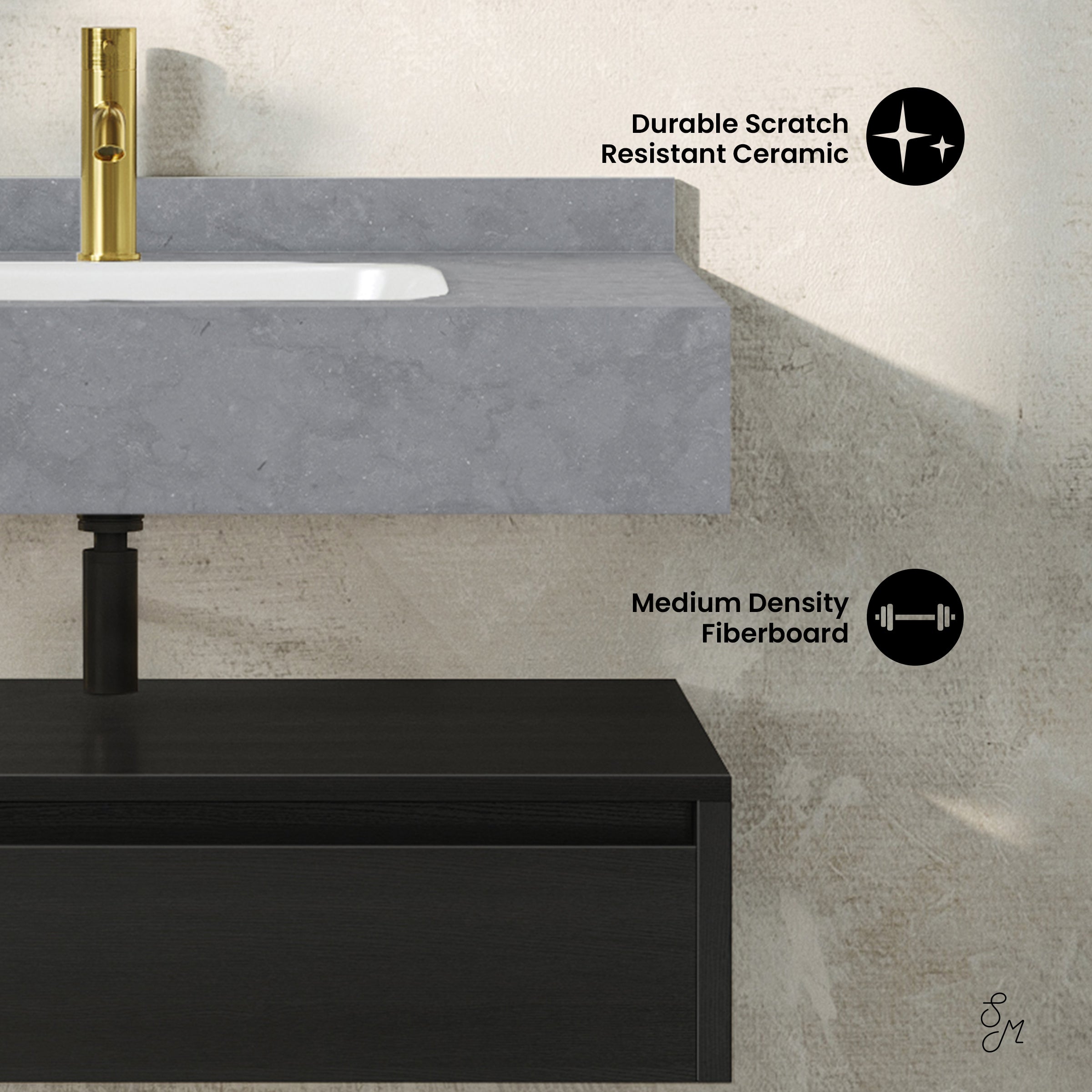 Black Oak / Charcoal Gray