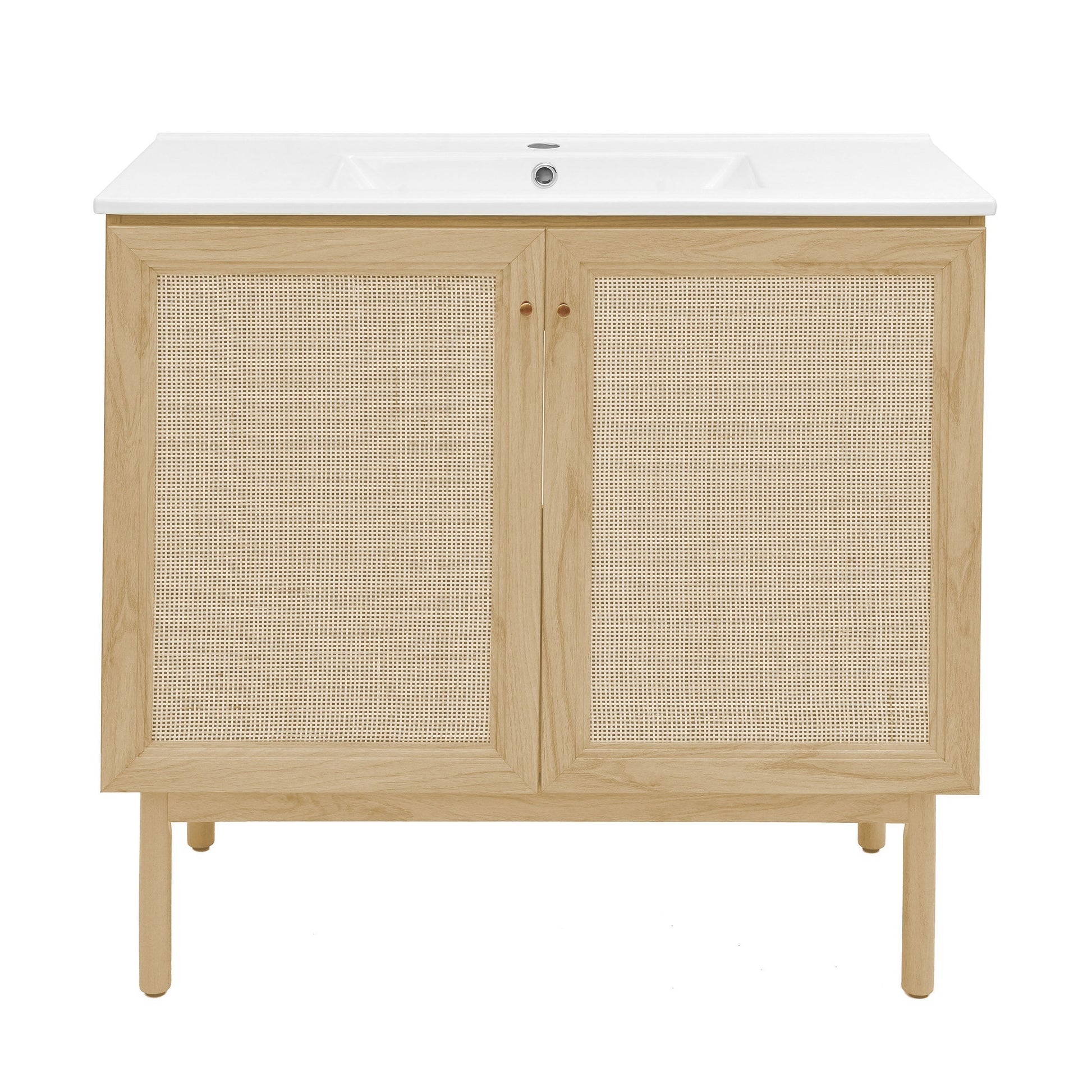 Natural Oak / White / 1-Hole