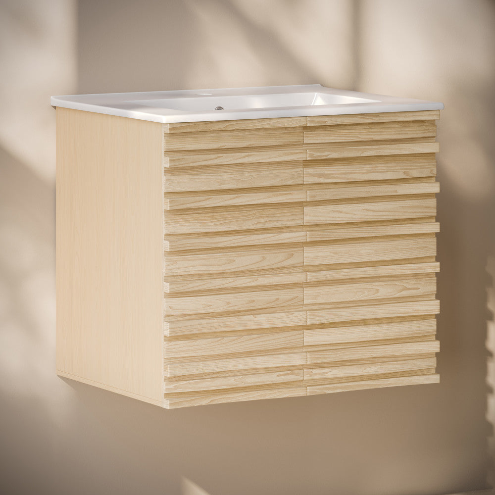 Natural Oak / White / 1-Hole