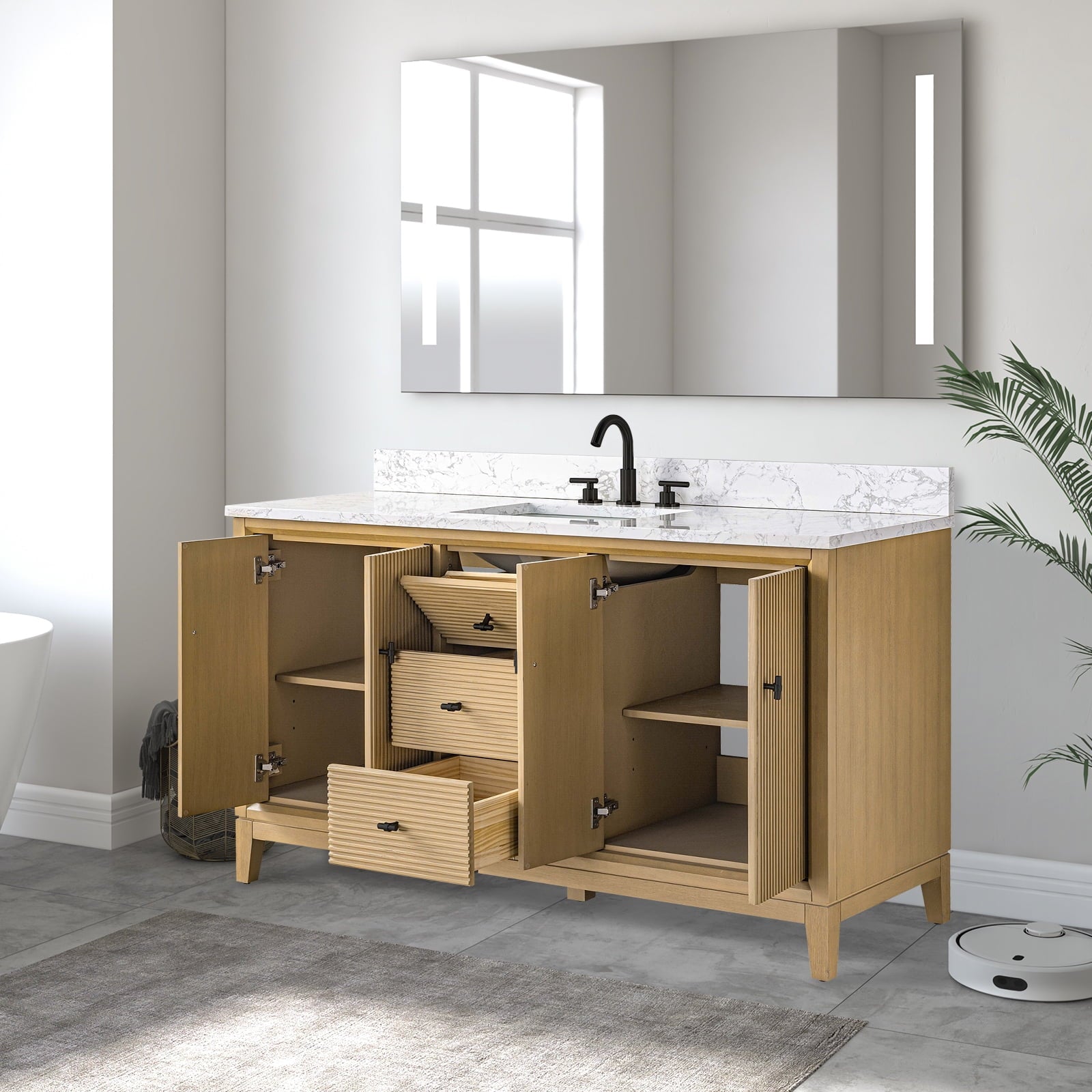 Linear Natural Oak / Matte Black