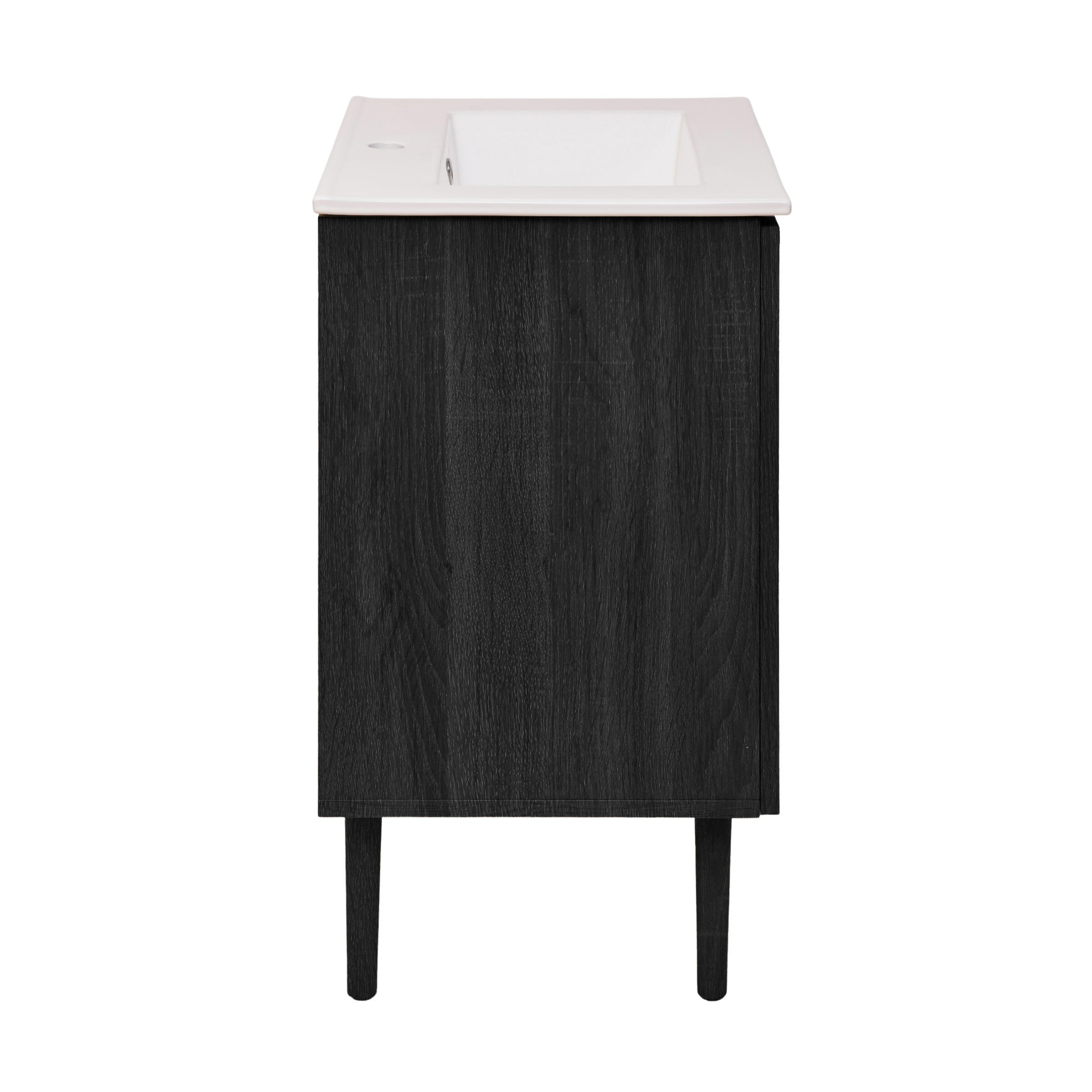 Black Oak / White / 1-Hole