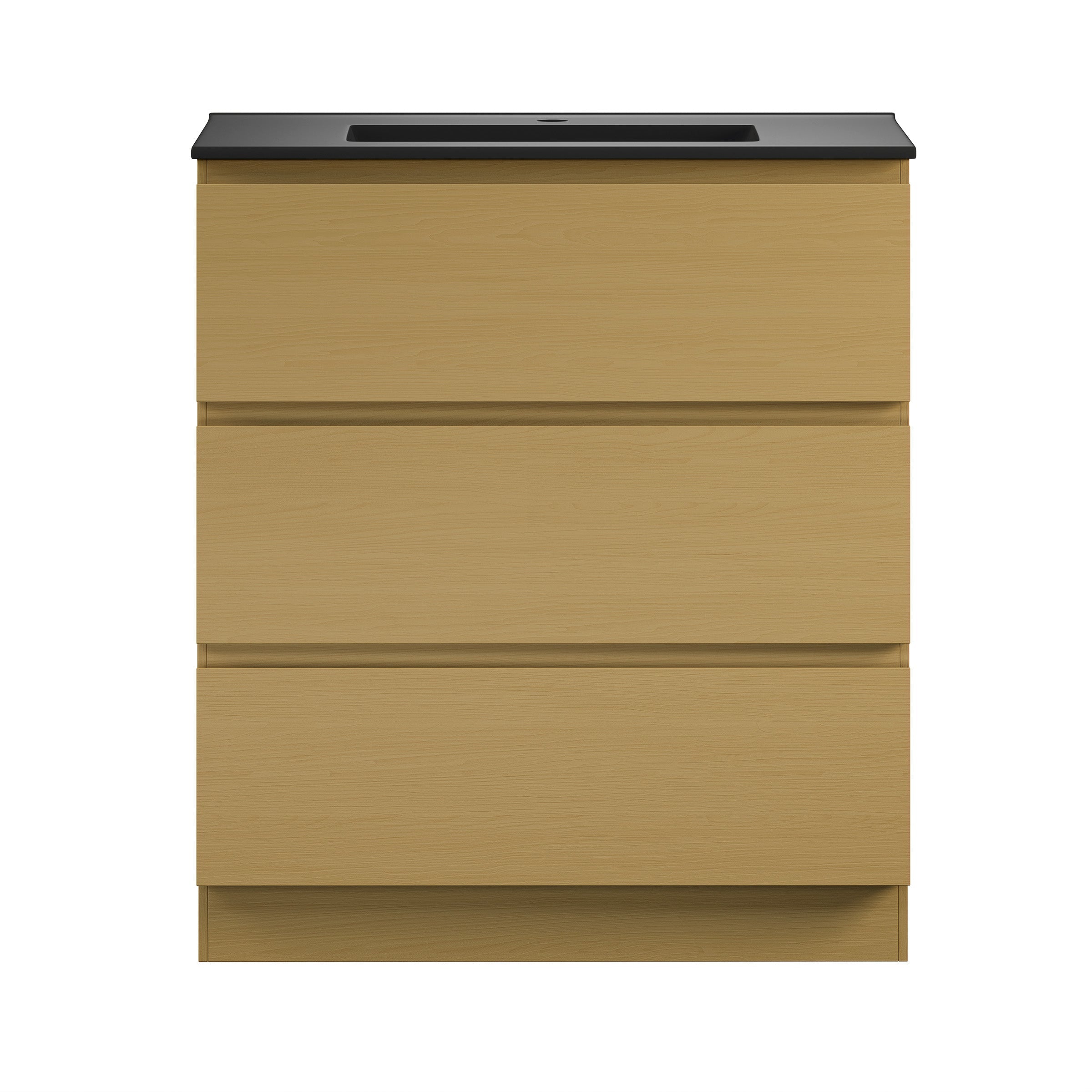 Natural Oak / Matte Black / 1-Hole