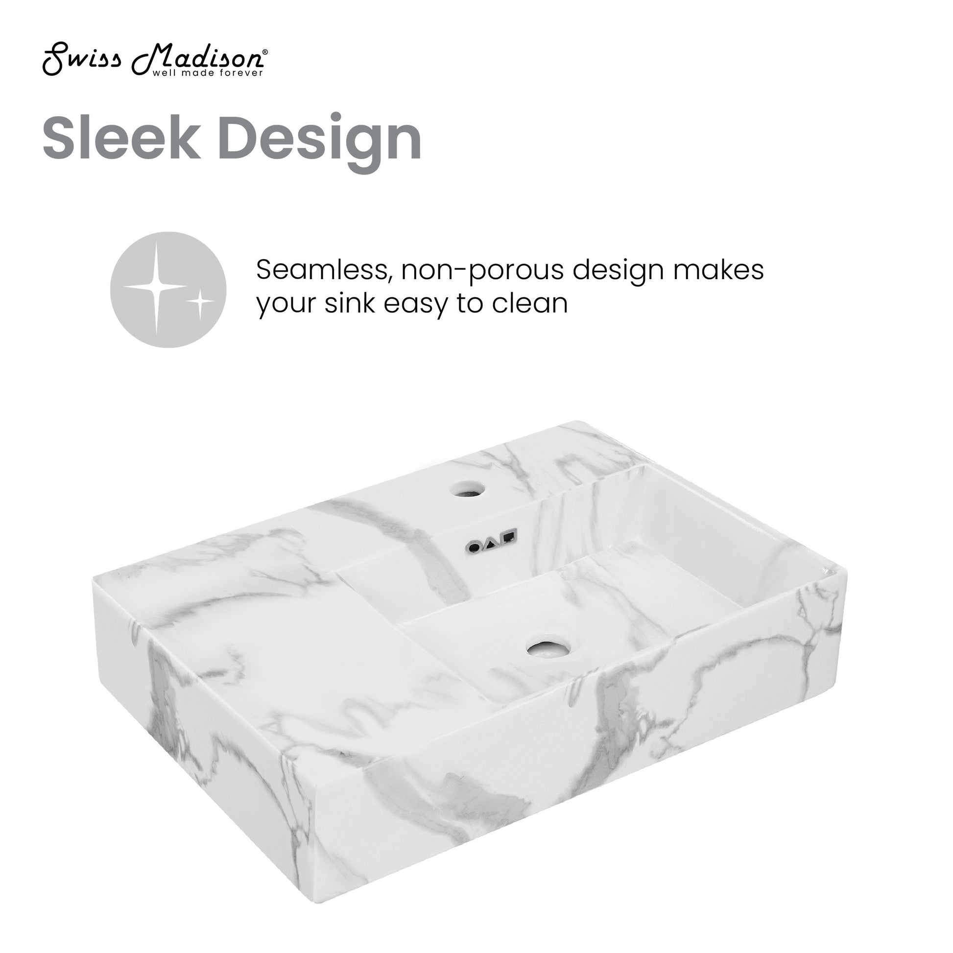 Marble White / 1-Hole / Right