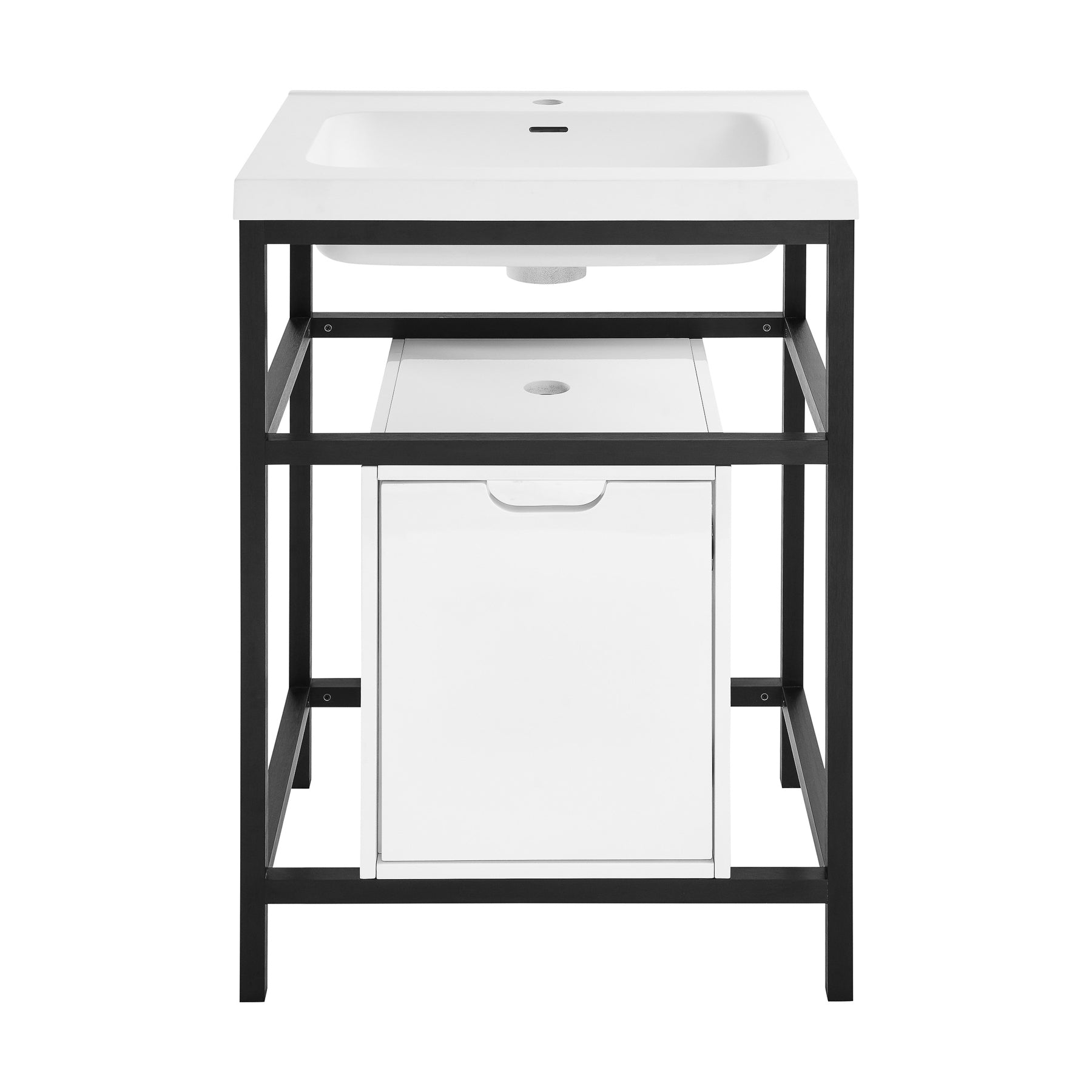 Glossy White / White / 1-Hole