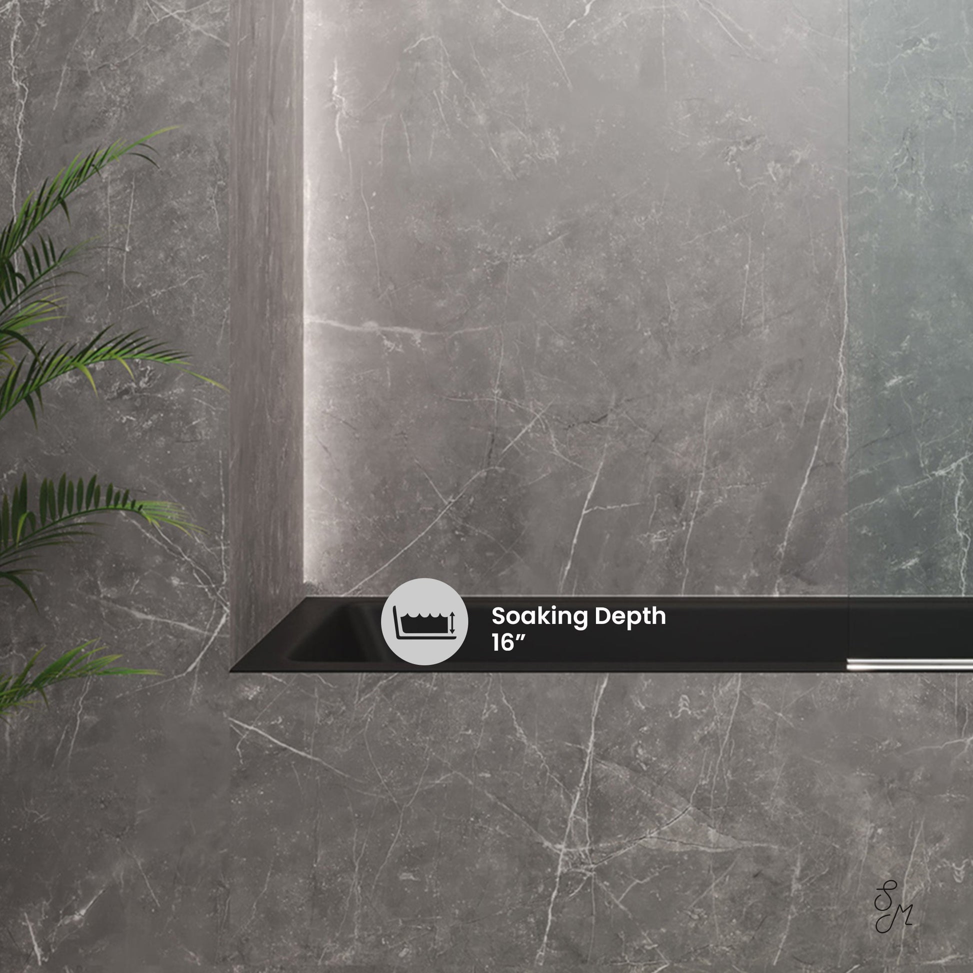 Matte Black / Alcove - No Apron / Right
