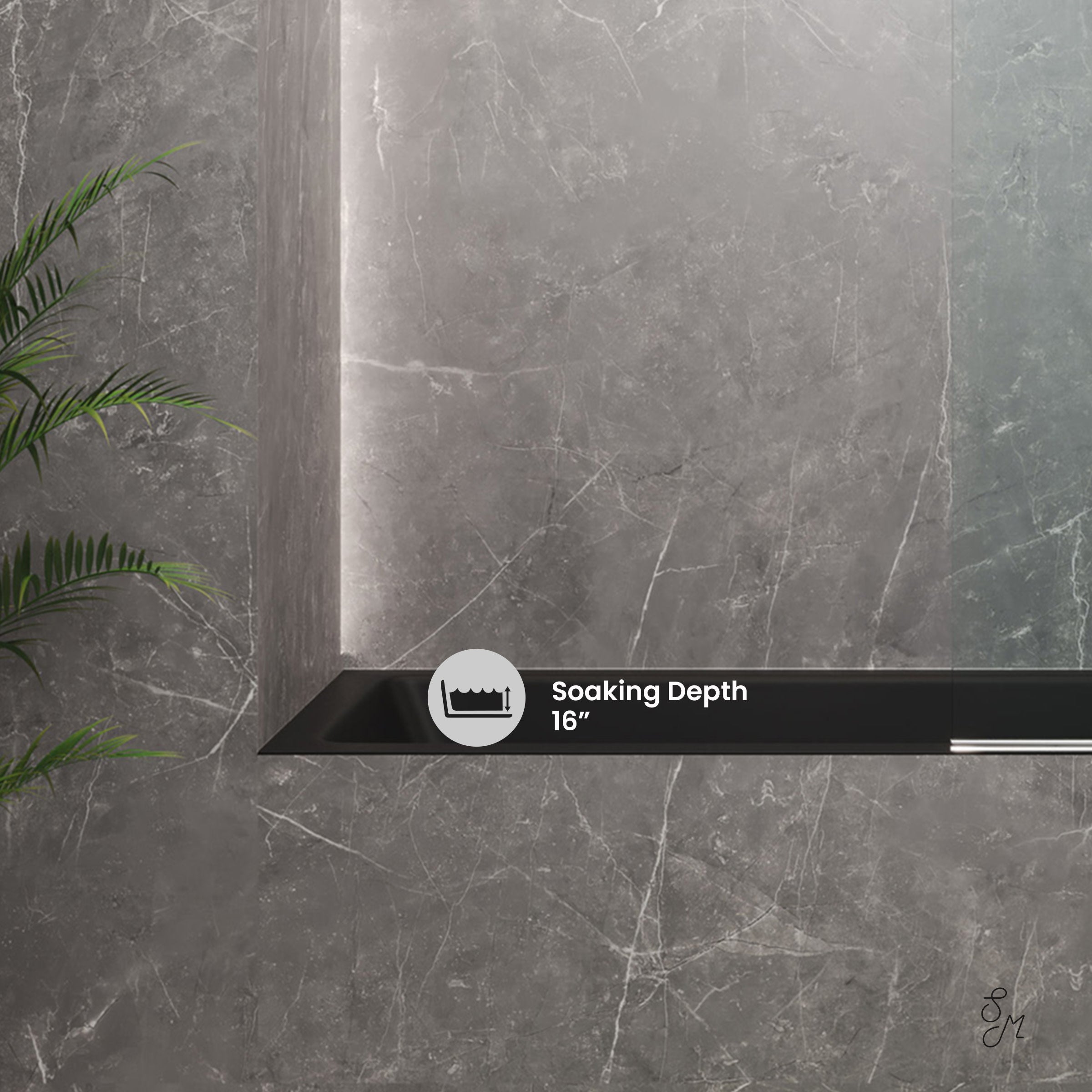 Matte Black / Alcove - No Apron / Right