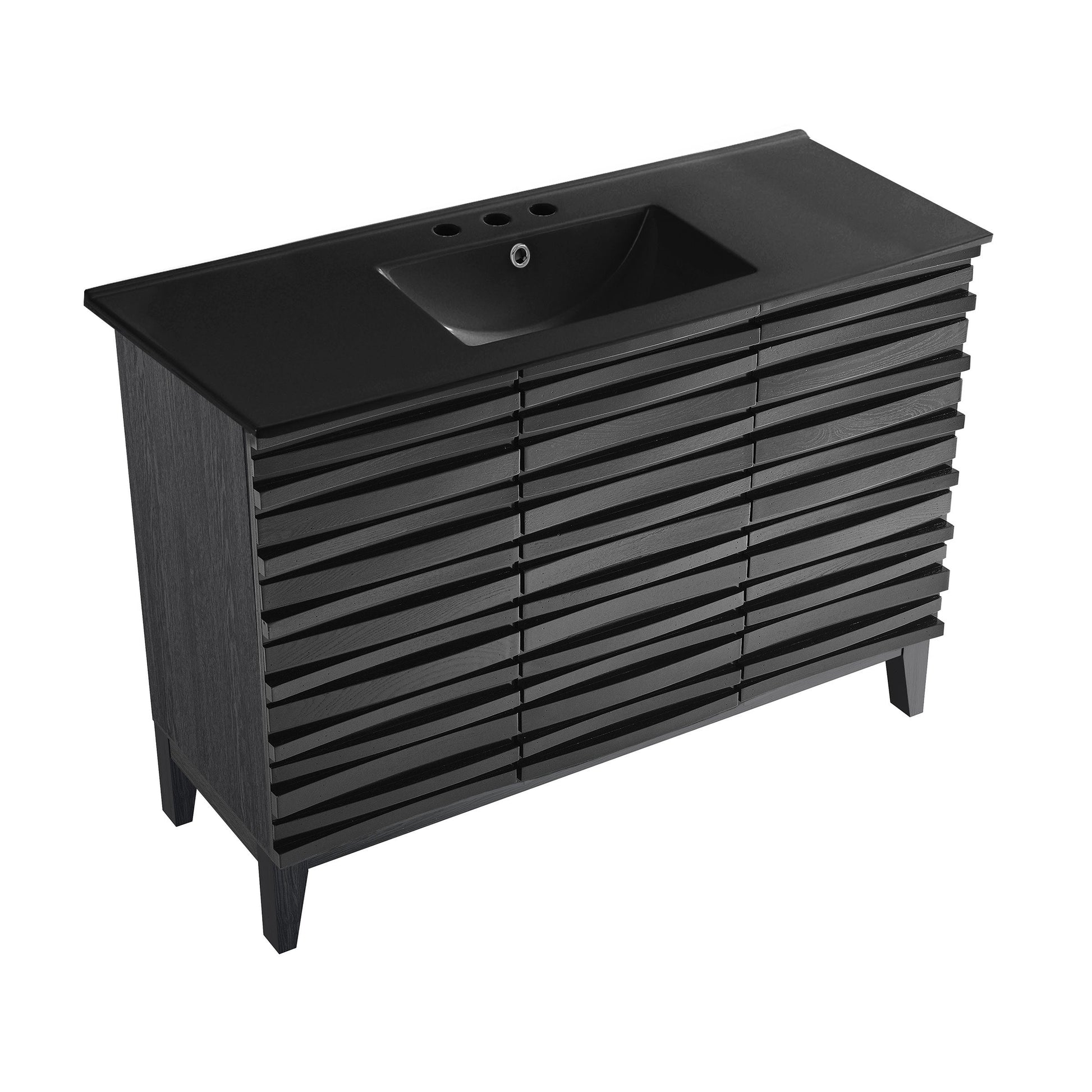 Black Oak / Matte Black / 3-Hole