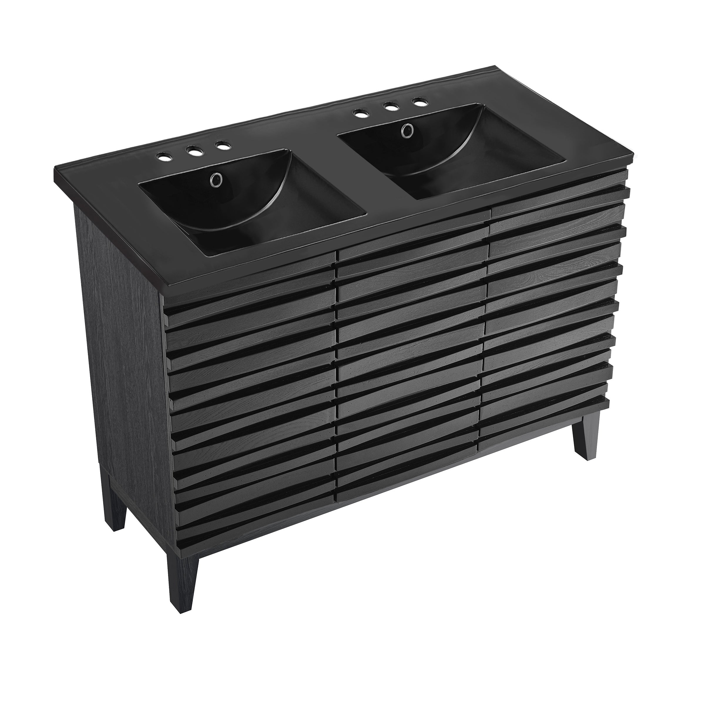 Black Oak / Matte Black / 3-Hole