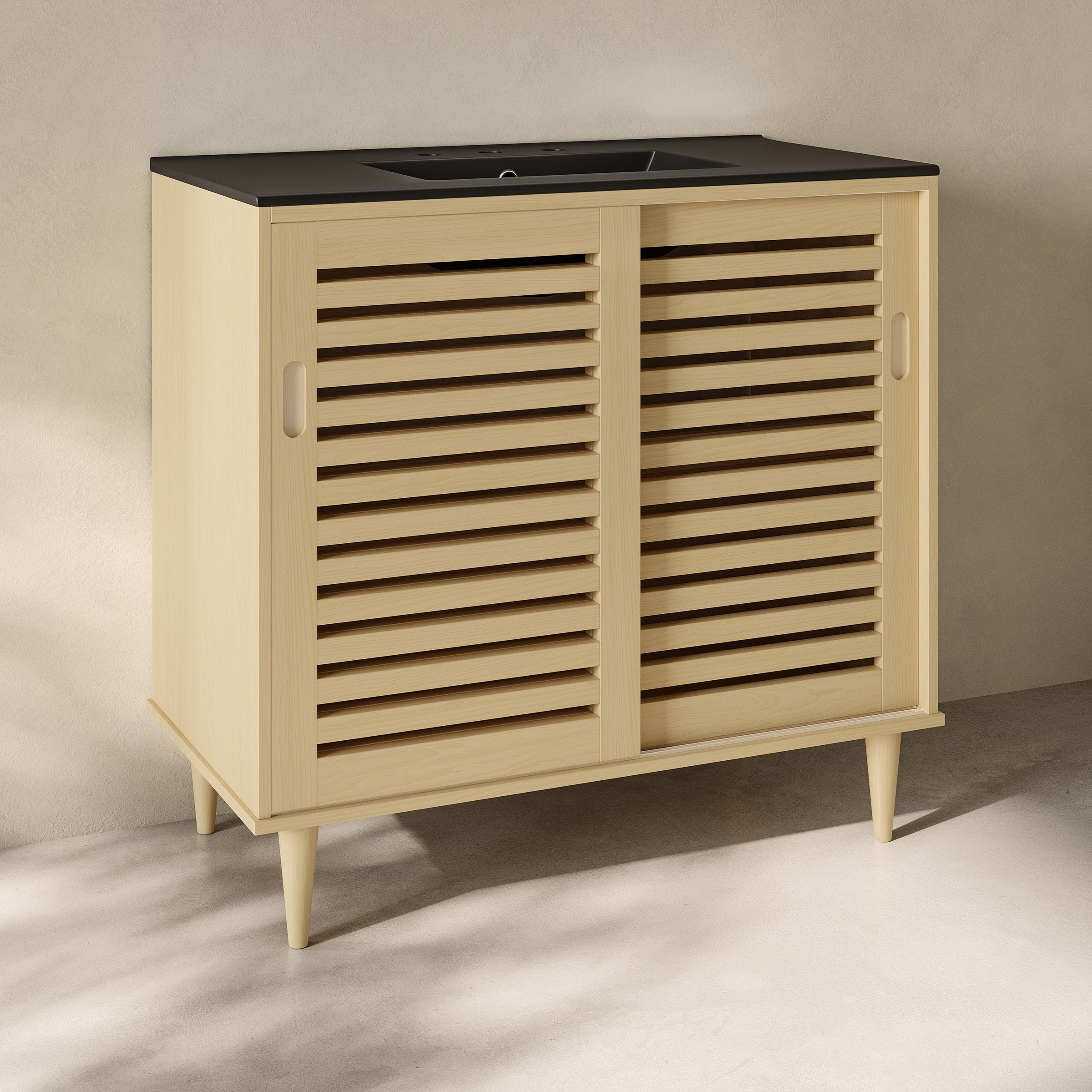 Natural Oak / Black / 3-Hole