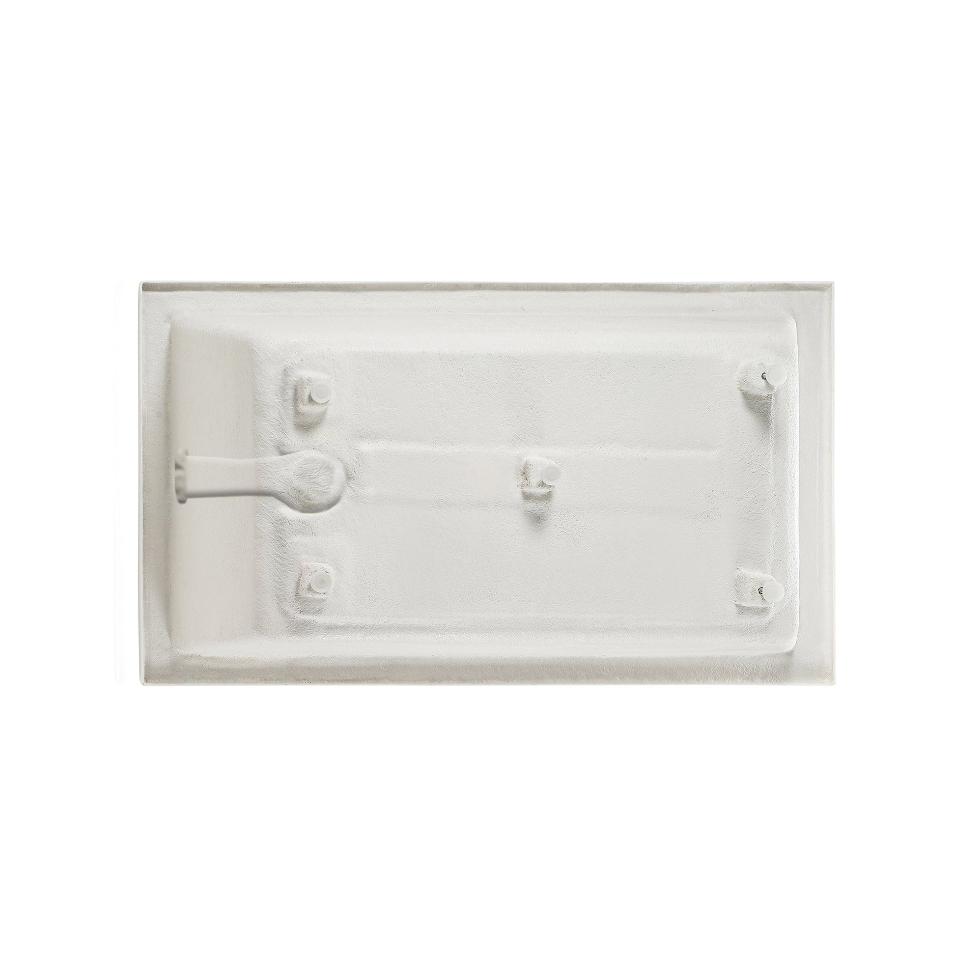 Glossy White / Left / Alcove - No Apron - Integrated Overflow