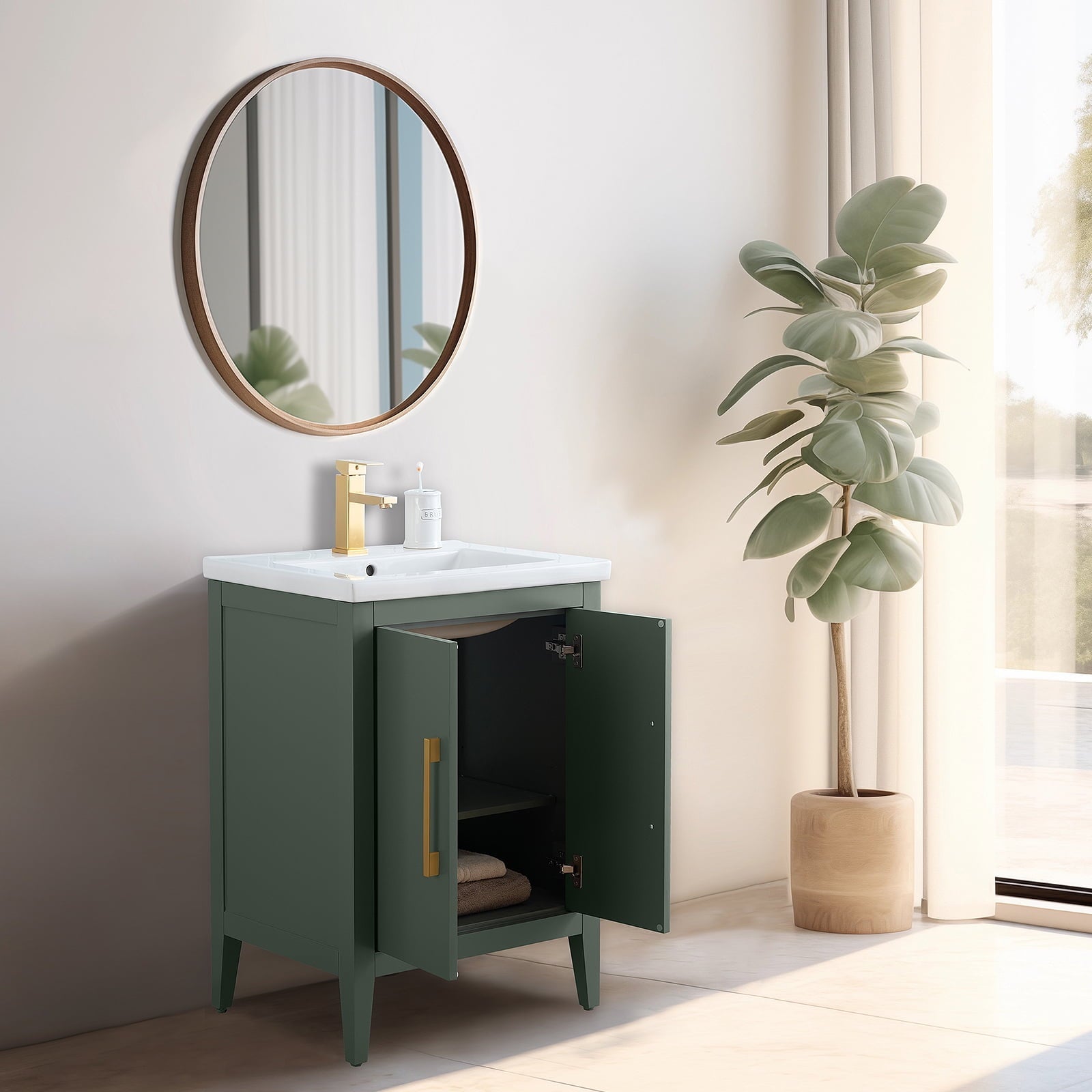 Vintage Green / Golden Brushed