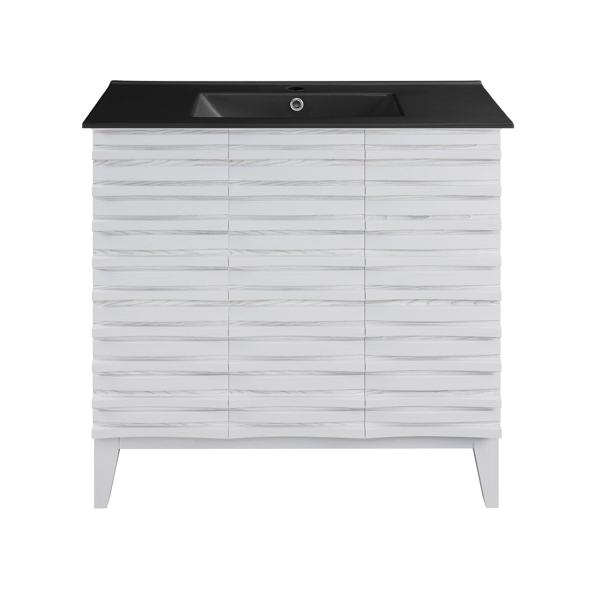 White Oak / Matte Black / 1-Hole