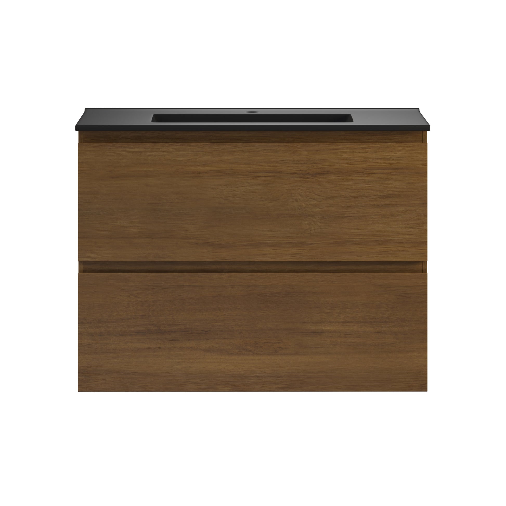 Brown Oak / Matte Black / 1-Hole