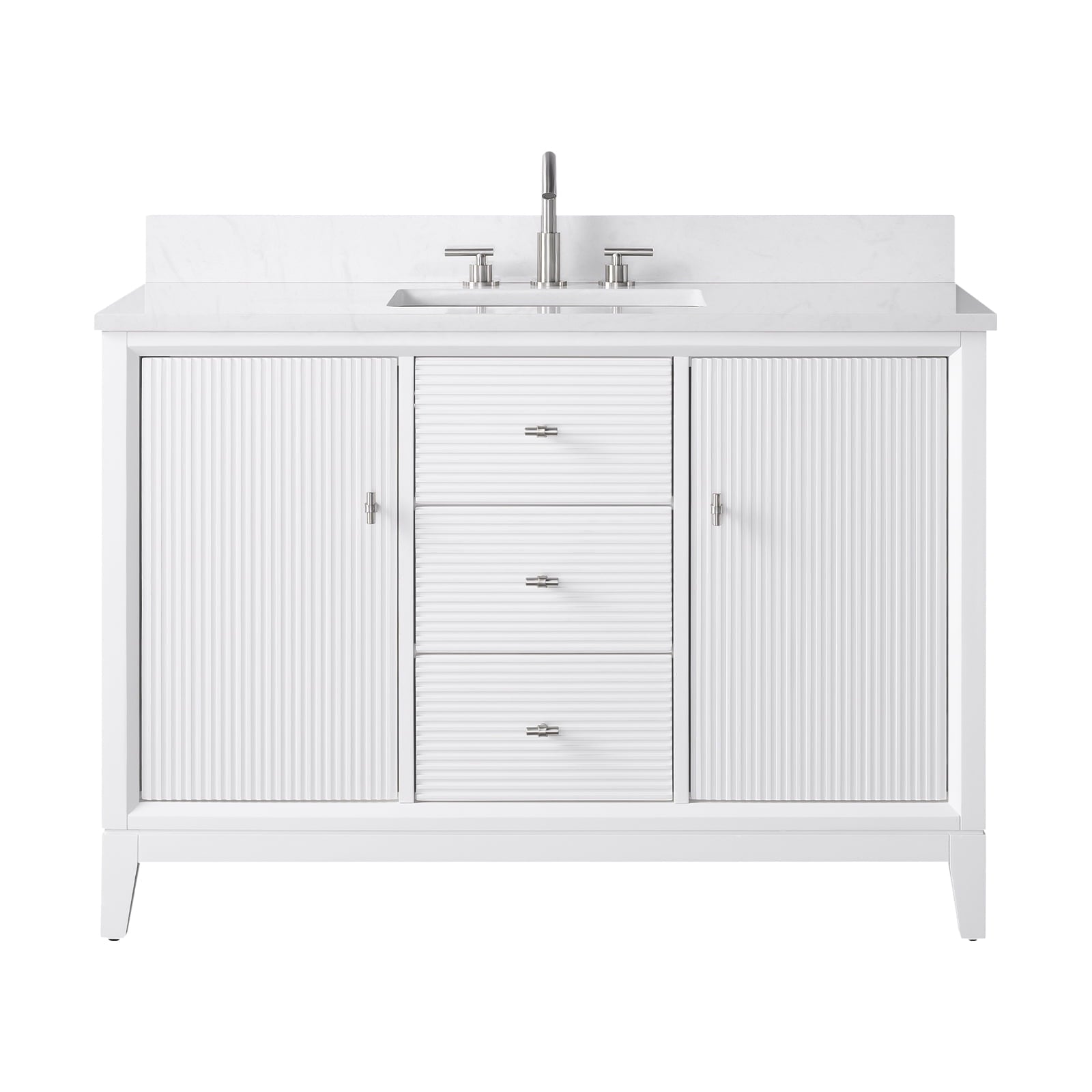 Linear White / Brushed Nickel