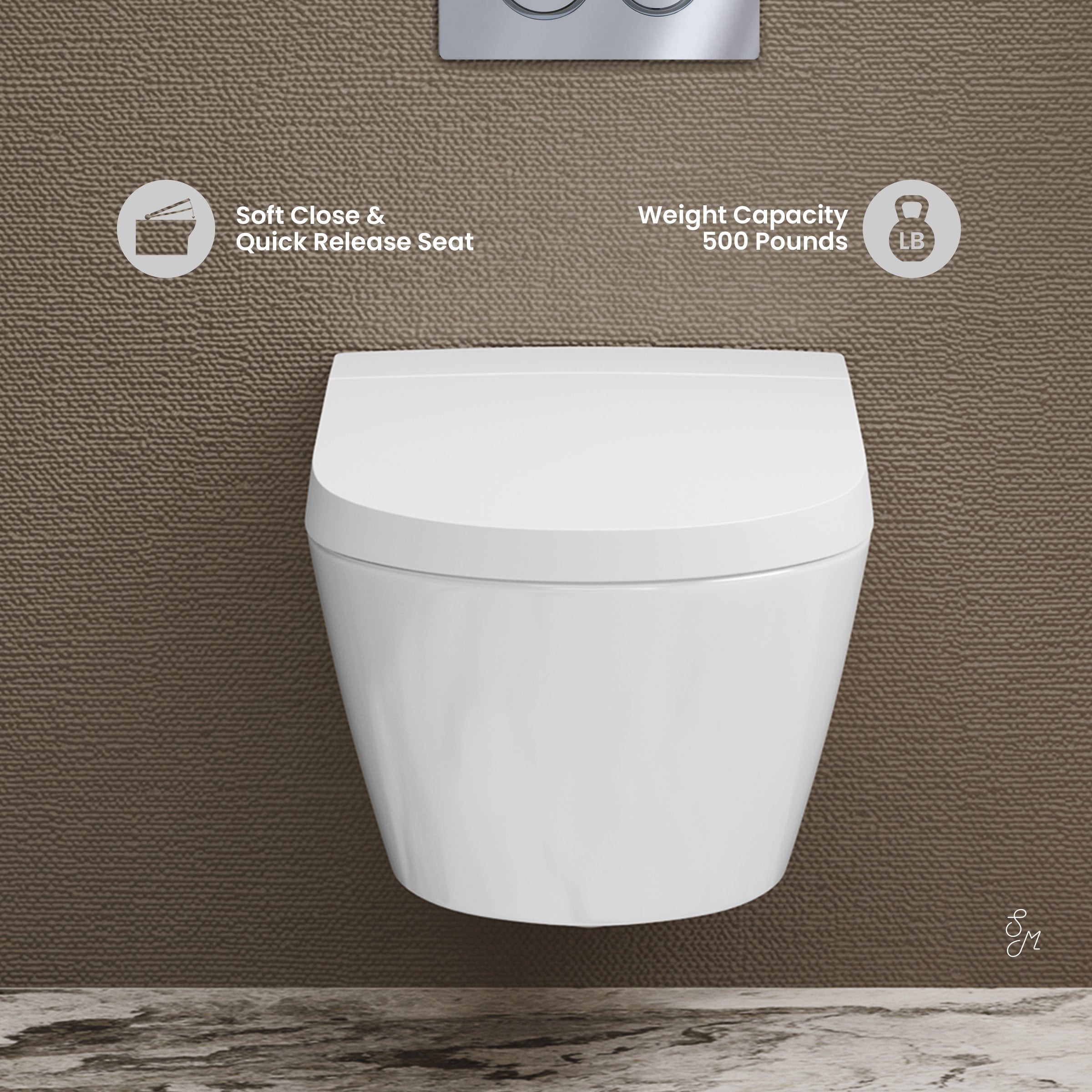 Glossy White / Circle