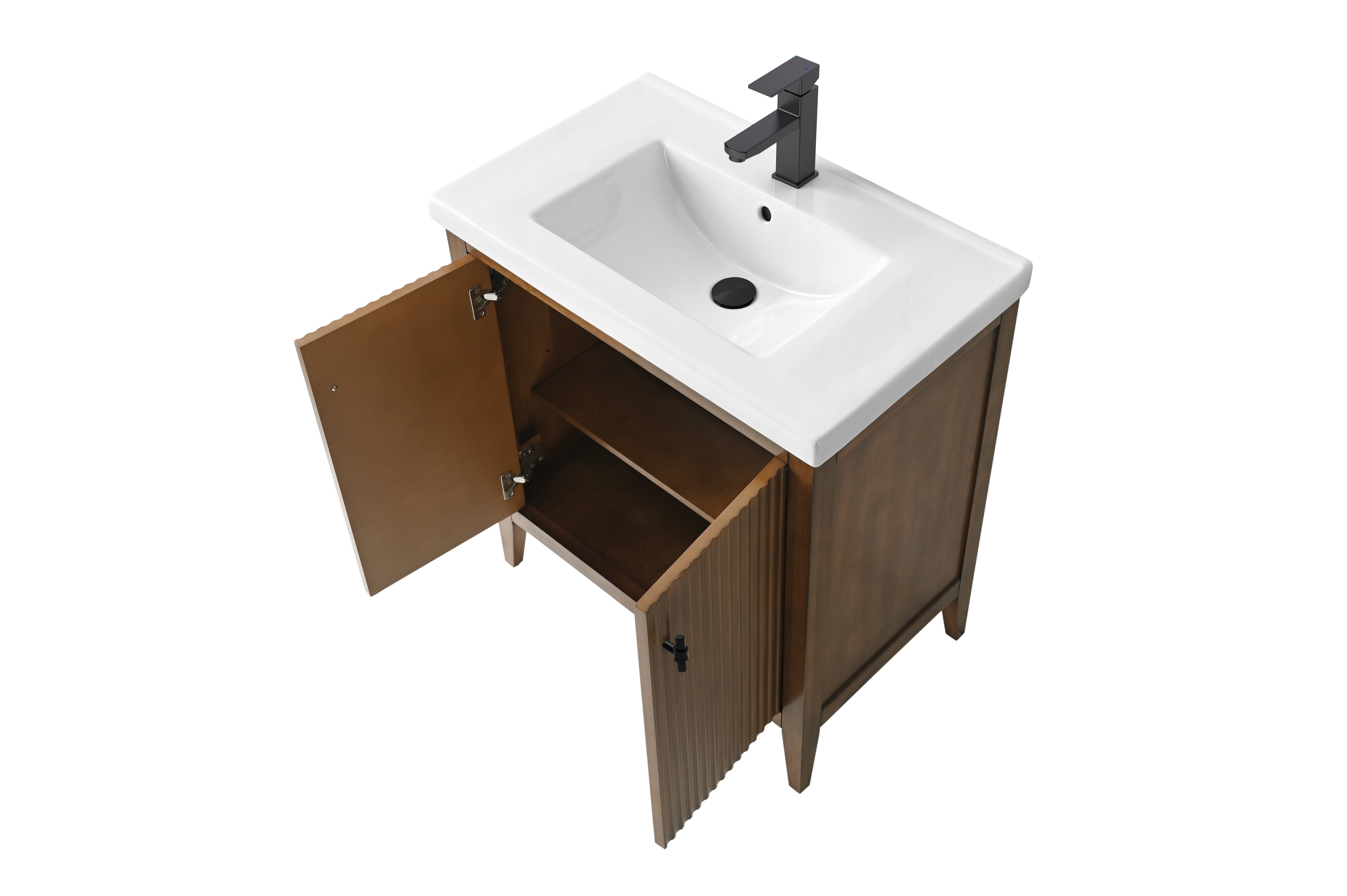 Walnut / Matte Black