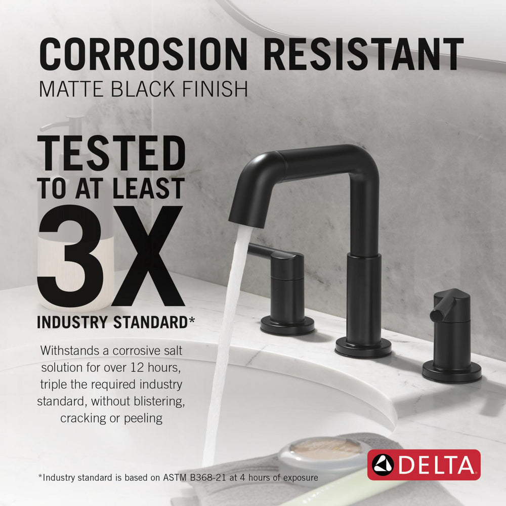Delta Nicoli 2 Handle Widespread Pull-Down Bathroom Faucet