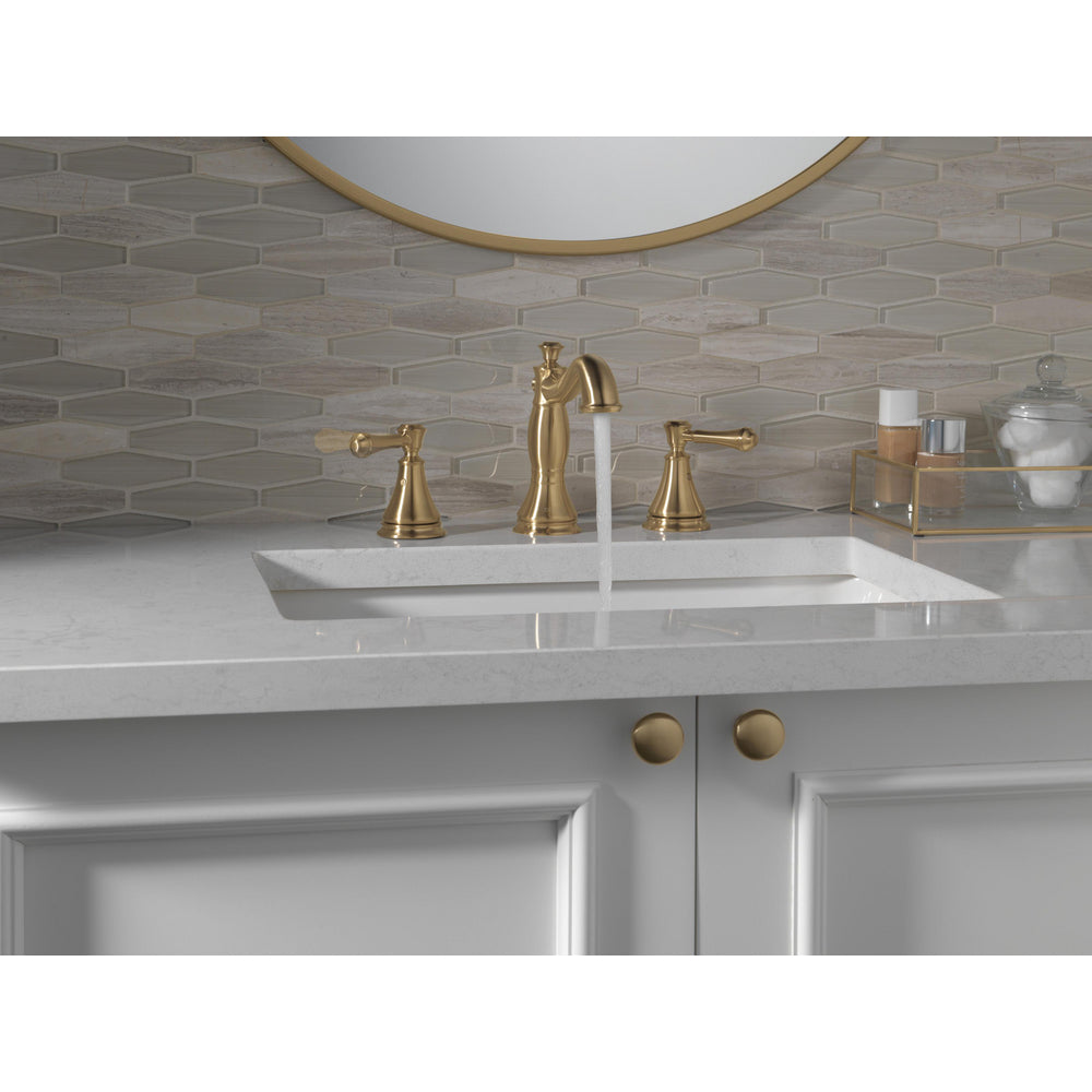 Delta Cassidy Two Handle Widespread Bathroom Faucet
