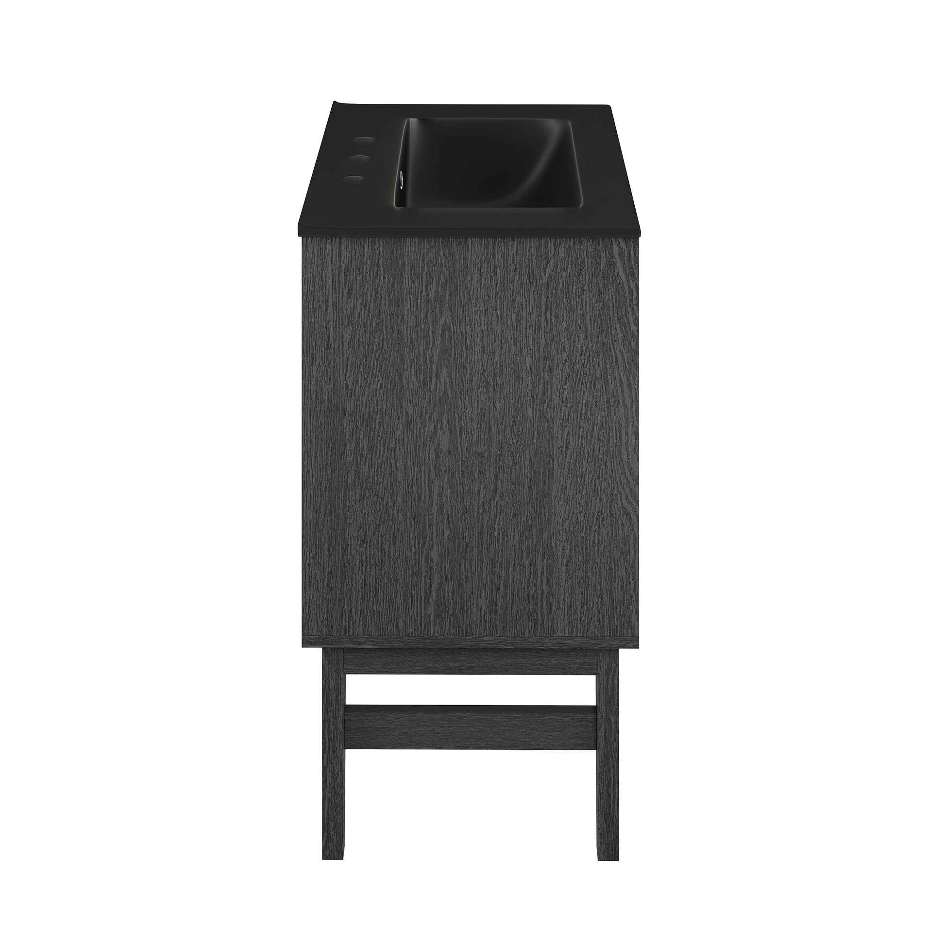 Black Oak / Matte Black / 3-Hole