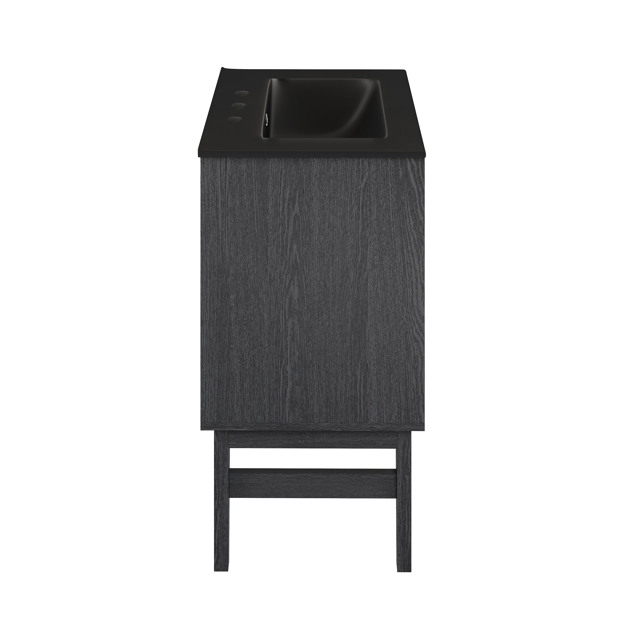 Black Oak / Matte Black / 3-Hole