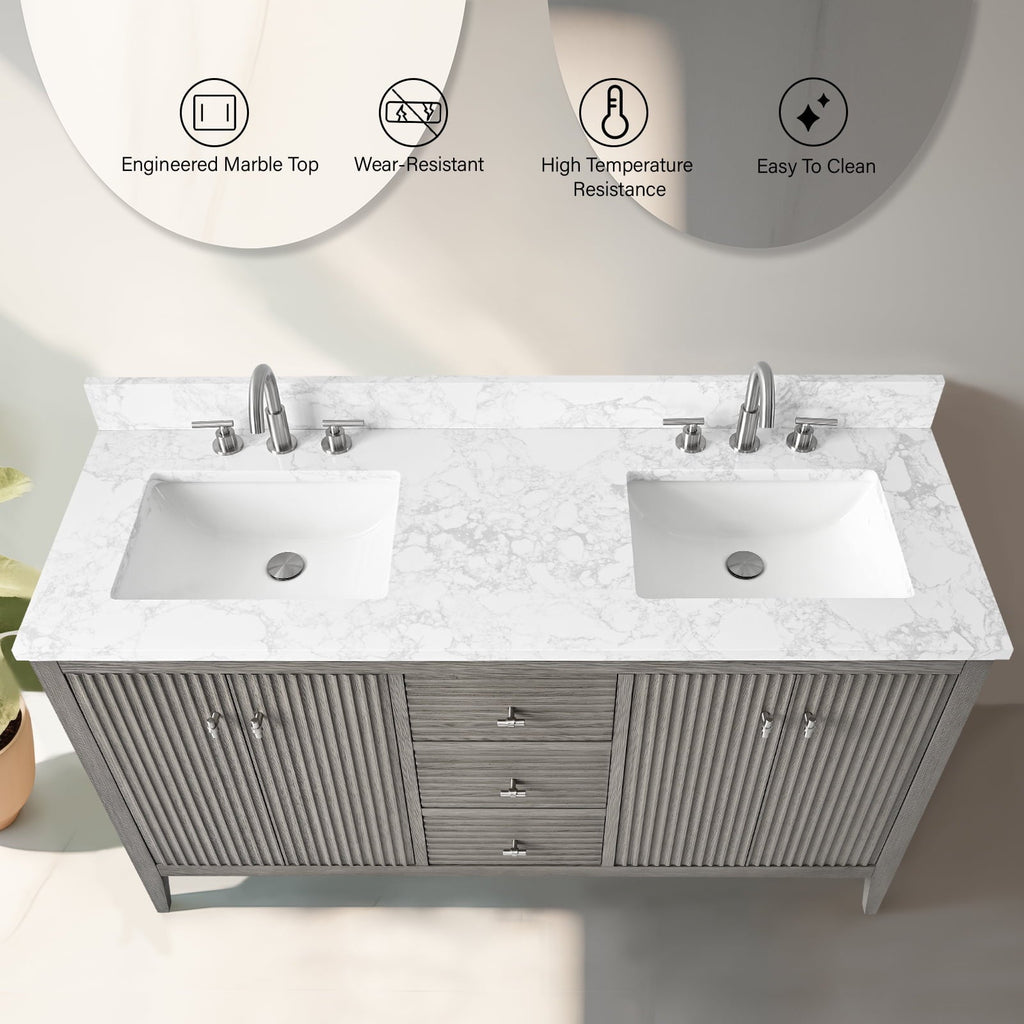 Linear Driftwood Gray / Brushed Nickel
