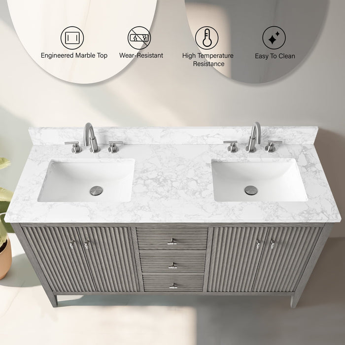 Linear Driftwood Gray / Brushed Nickel