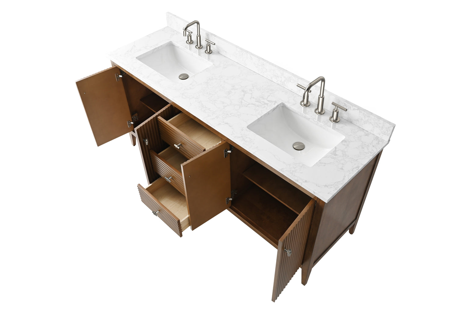 Linear Walnut / Brushed Nickel