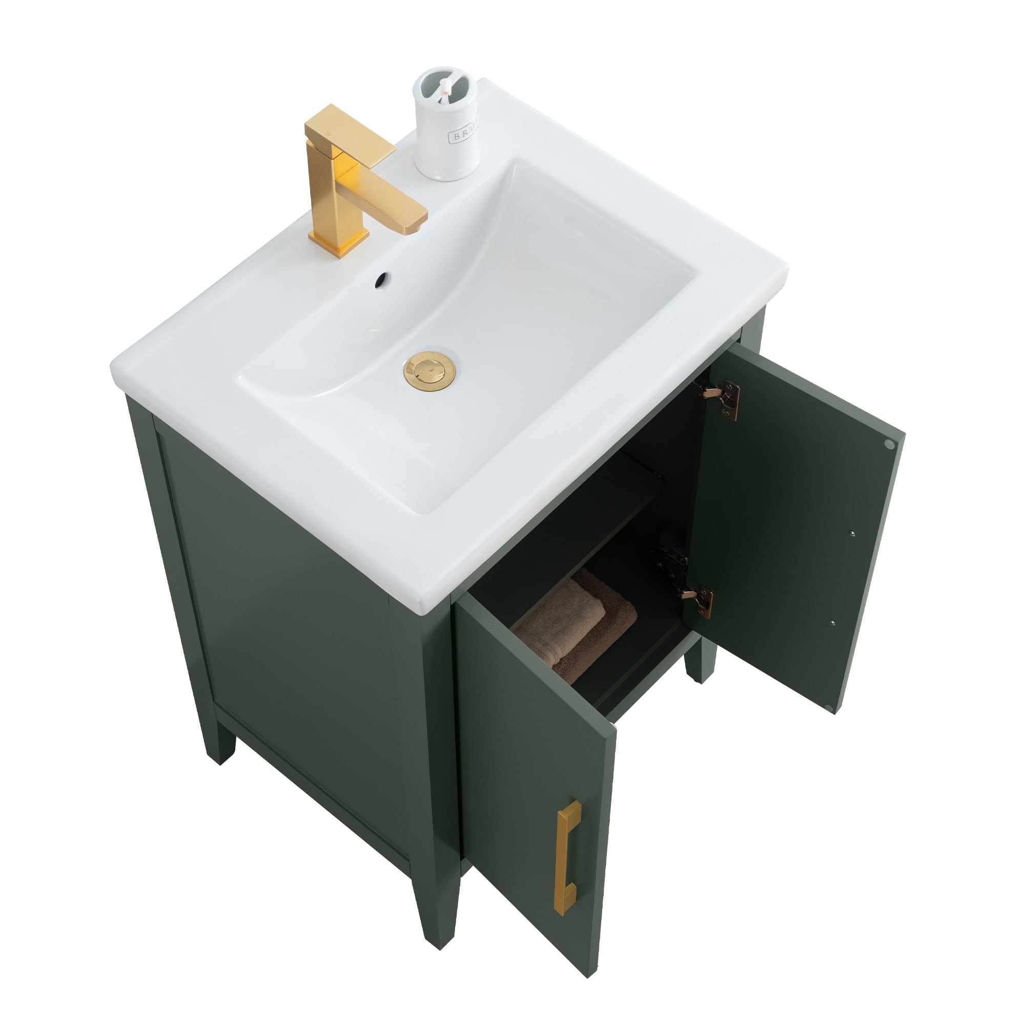 Vintage Green / Golden Brushed