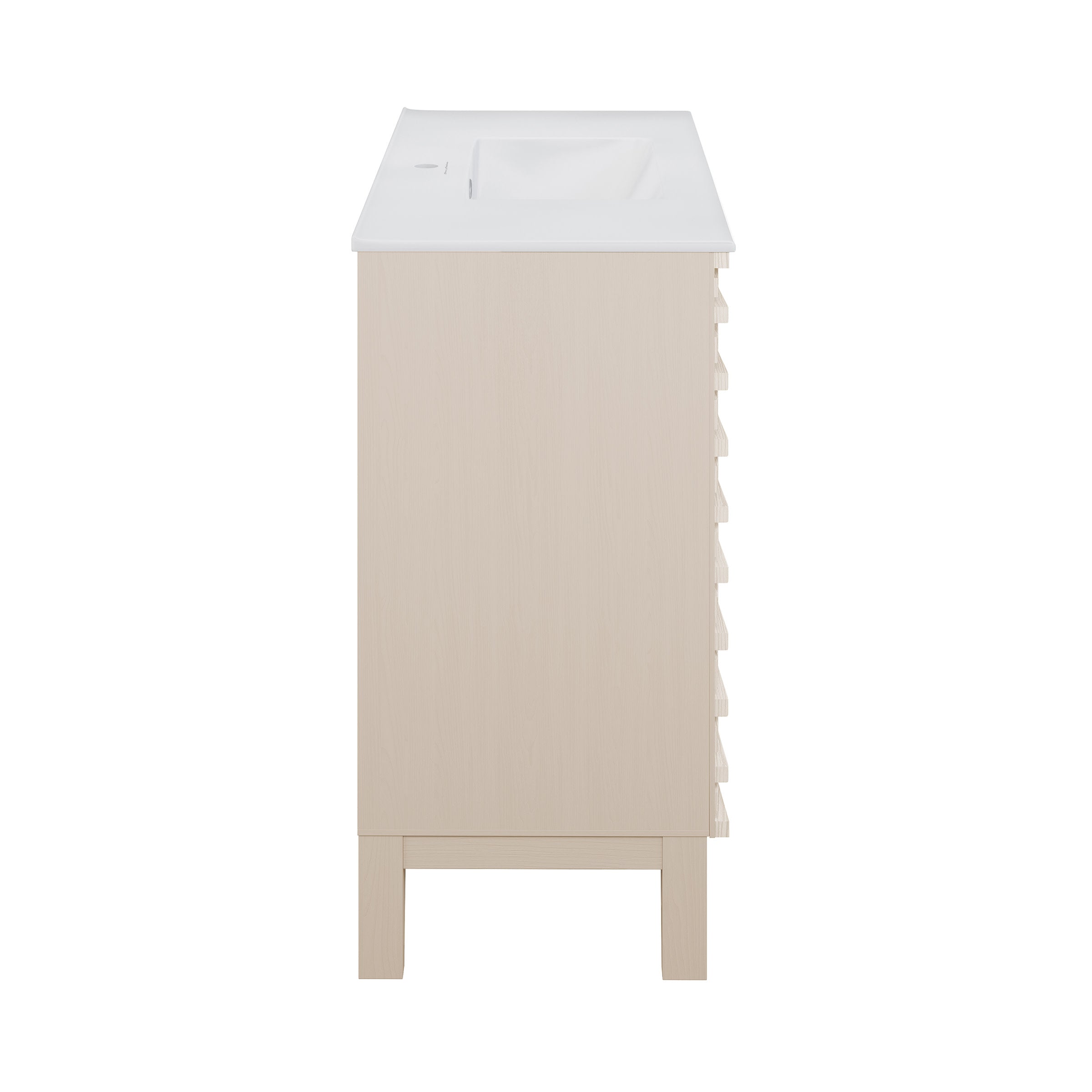 White Oak / White / 1-Hole