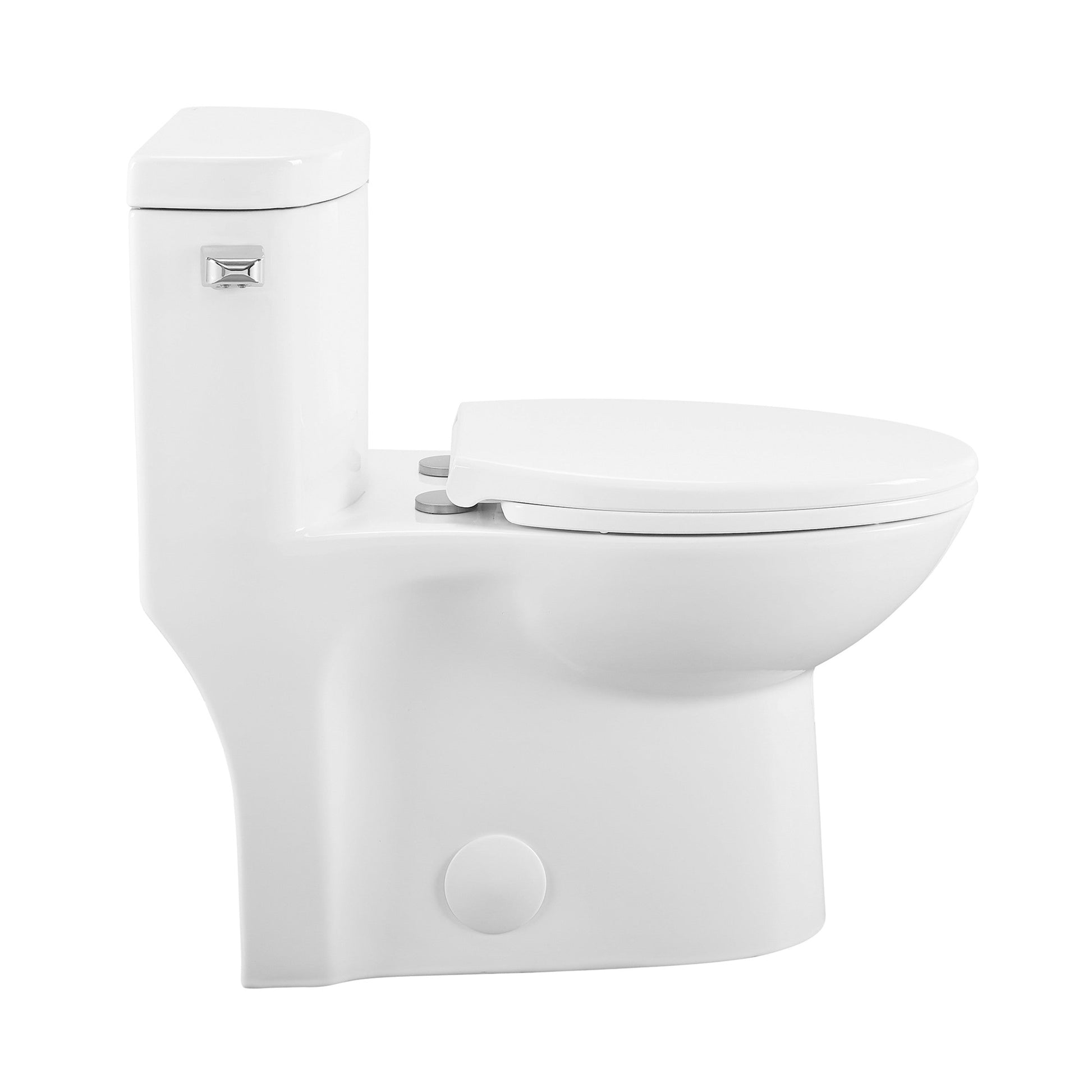 Glossy White / Single - Left / Chrome