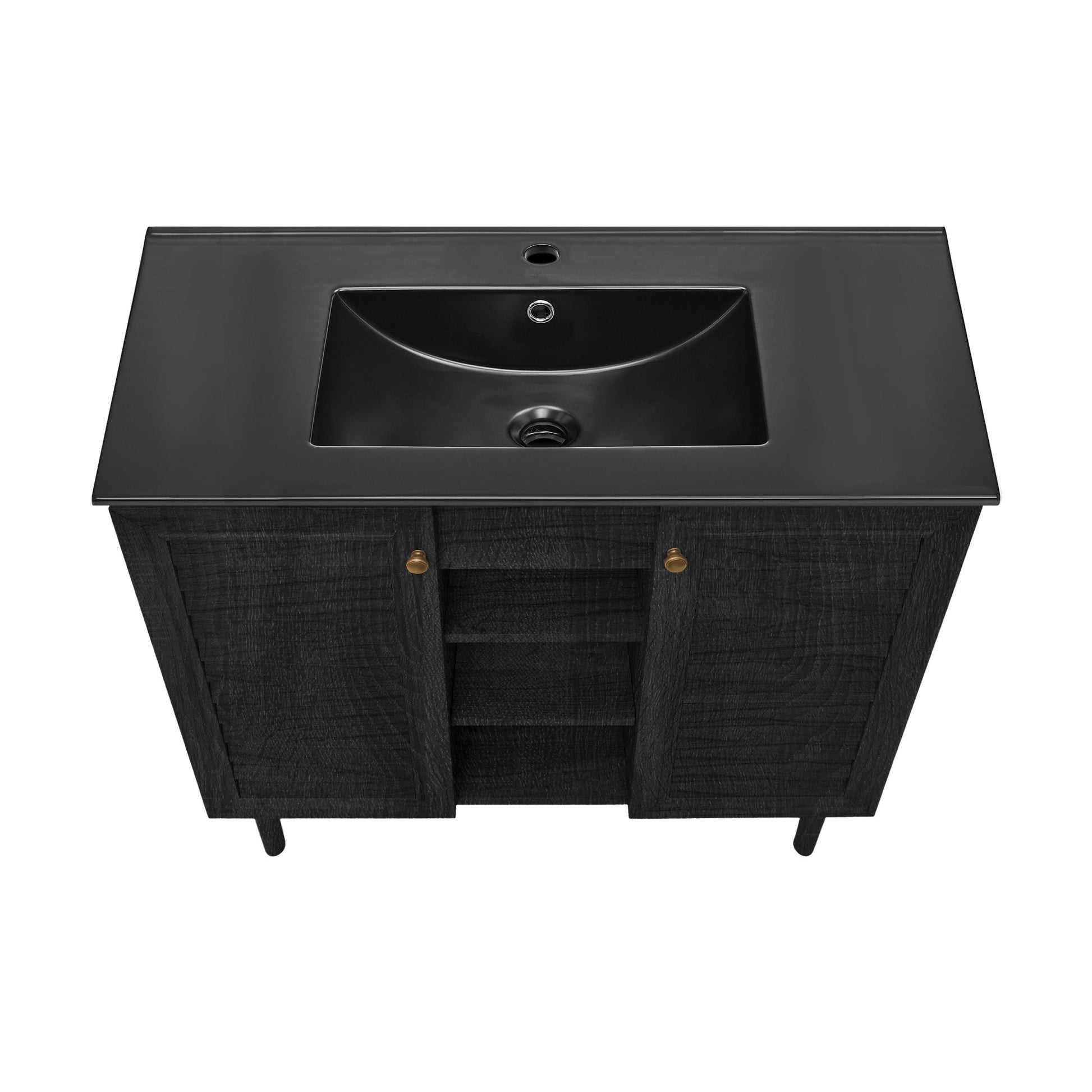 Black Oak / Black / 1-Hole