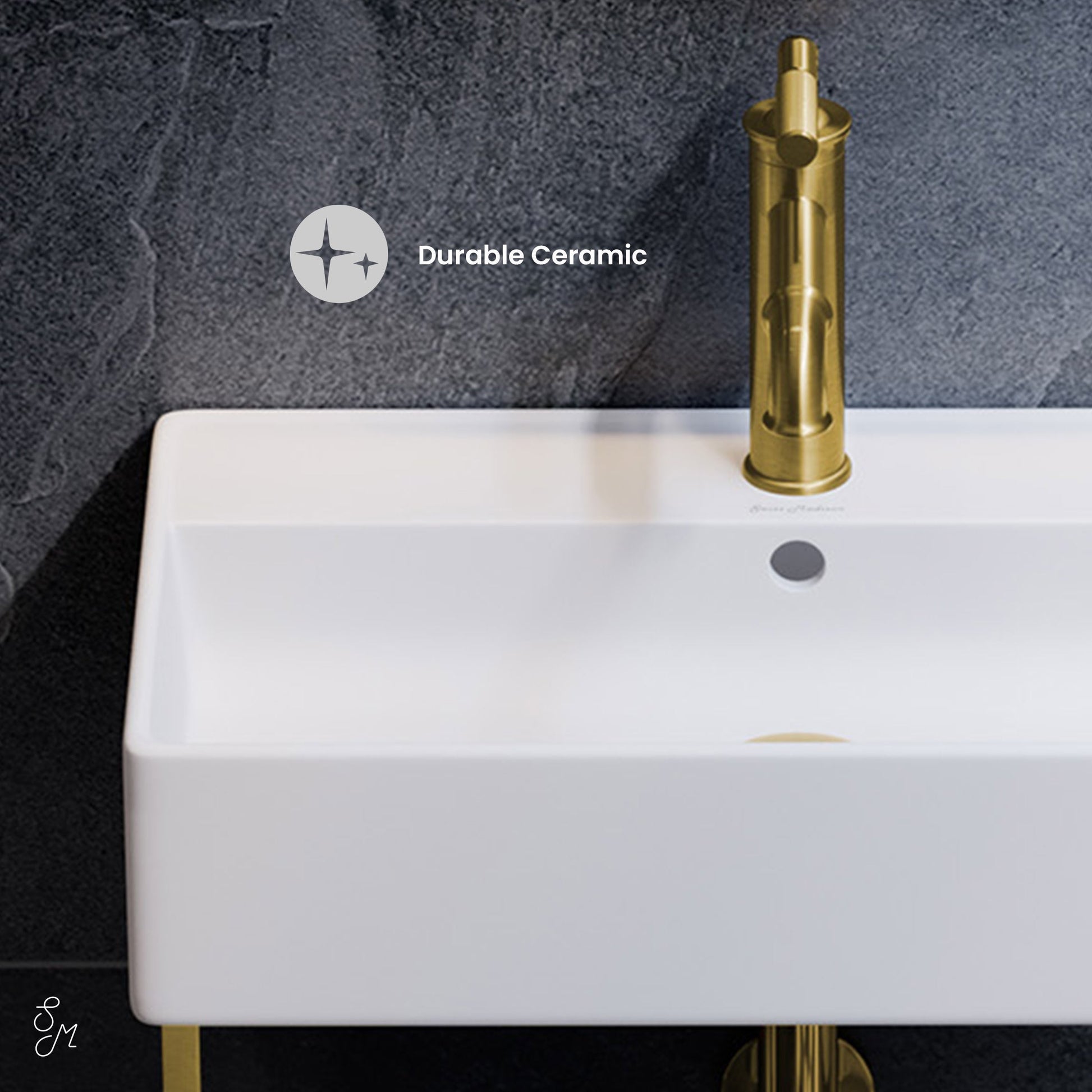 Glossy White / Gold